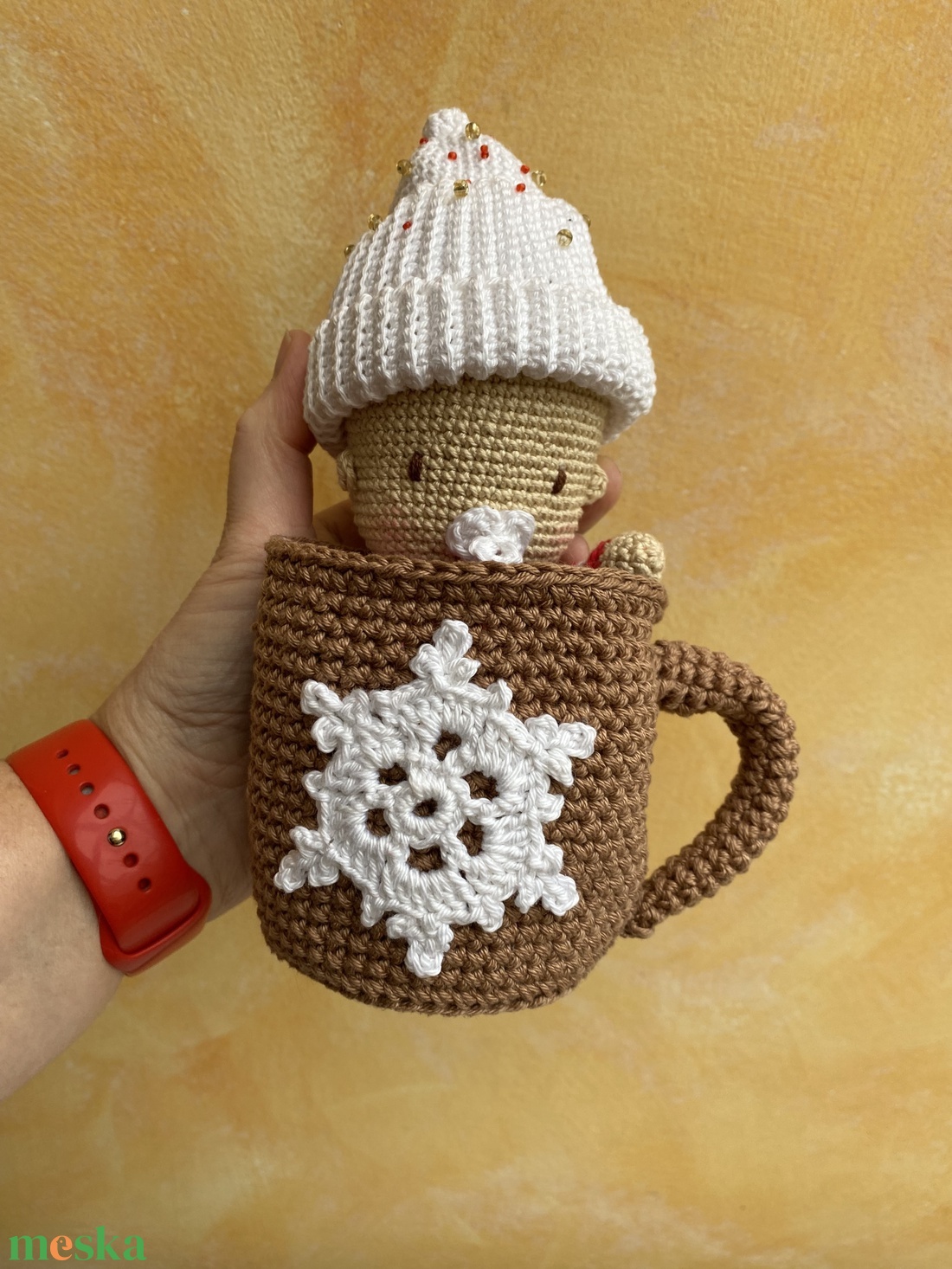 Horgolt bögrés baba - játék & sport - baba & babaház - baba - Meska.hu