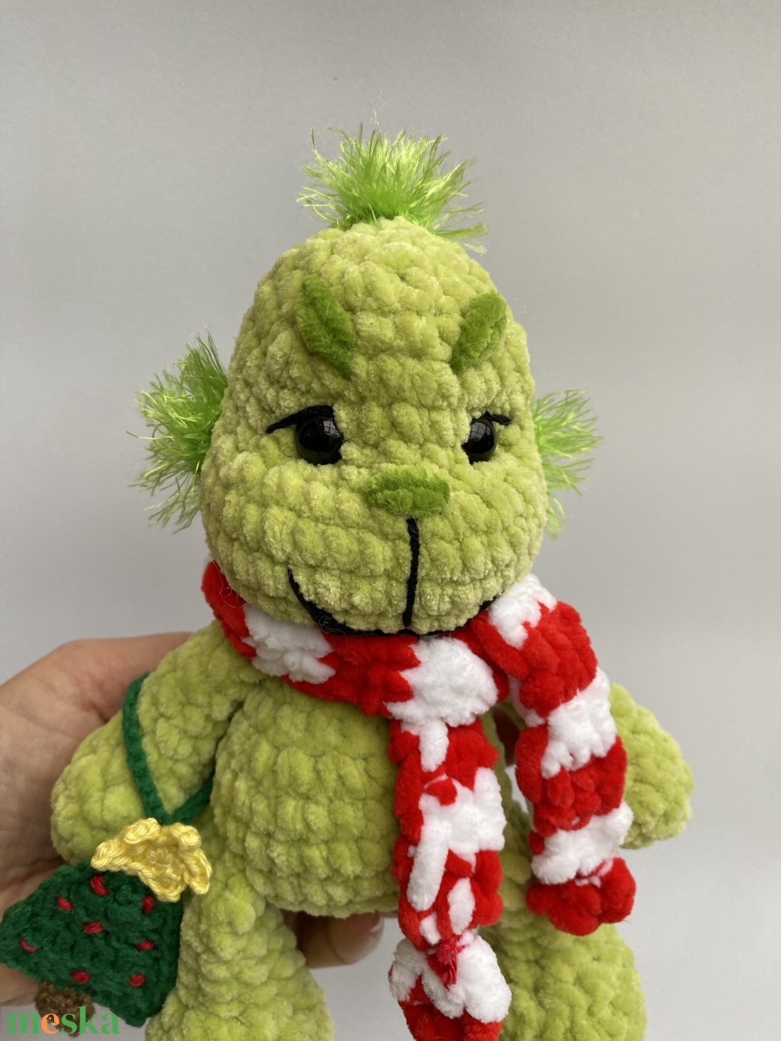 Karácsonyi Grincs karácsonyfával - játék & sport - plüssállat & játékfigura - plüss mesefigurák - Meska.hu