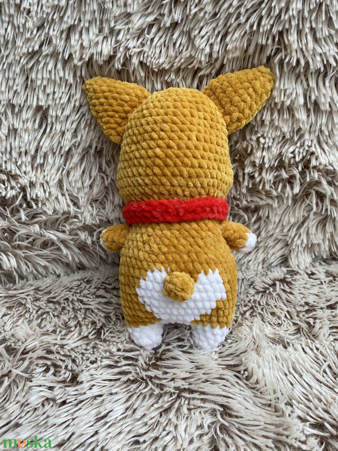 Horgolt Corgi kutya - játék & sport - plüssállat & játékfigura - kutya - Meska.hu