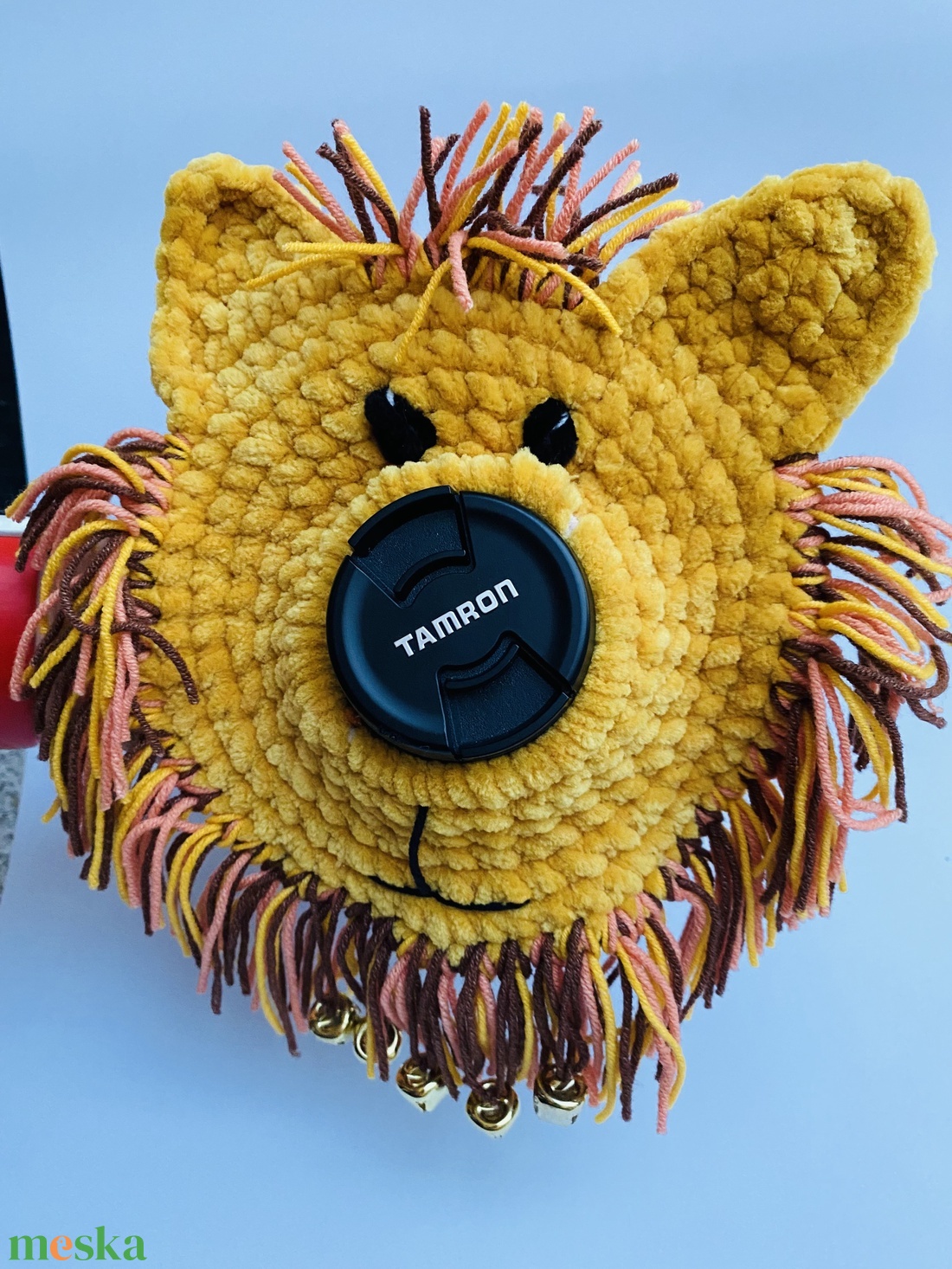 Kis figyelem, nagy mosoly! Horgolt kamerabarátok (oroszlán vagy cica) - baba - mama - babafotózás - babafotózási kellékek - Meska.hu