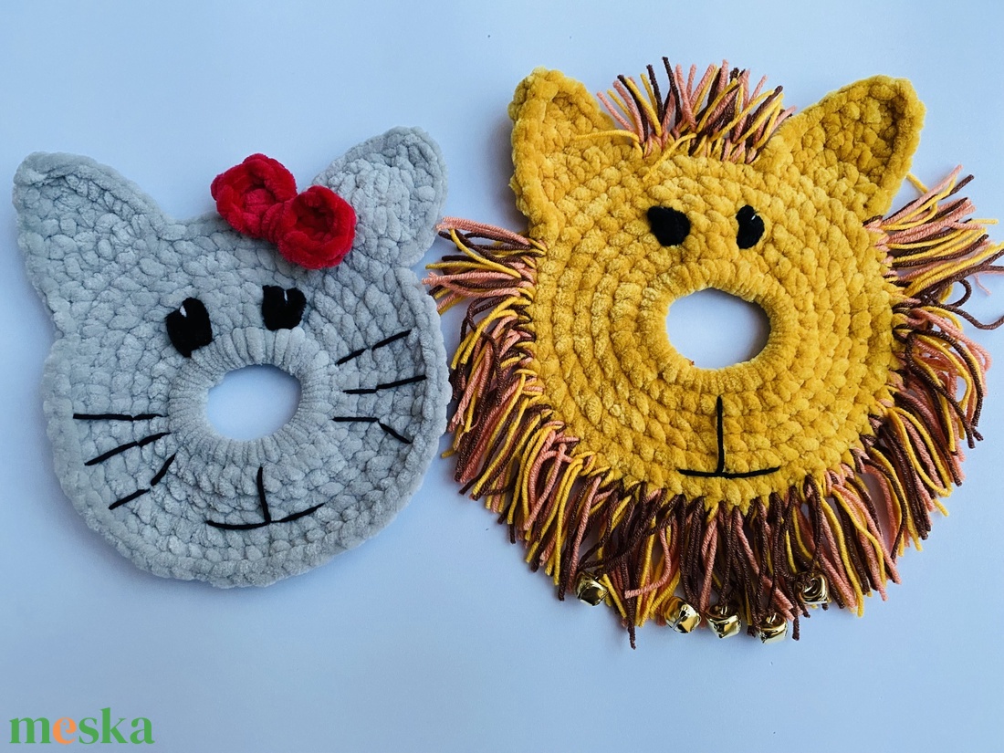 Kis figyelem, nagy mosoly! Horgolt kamerabarátok (oroszlán vagy cica) - baba - mama - babafotózás - babafotózási kellékek - Meska.hu