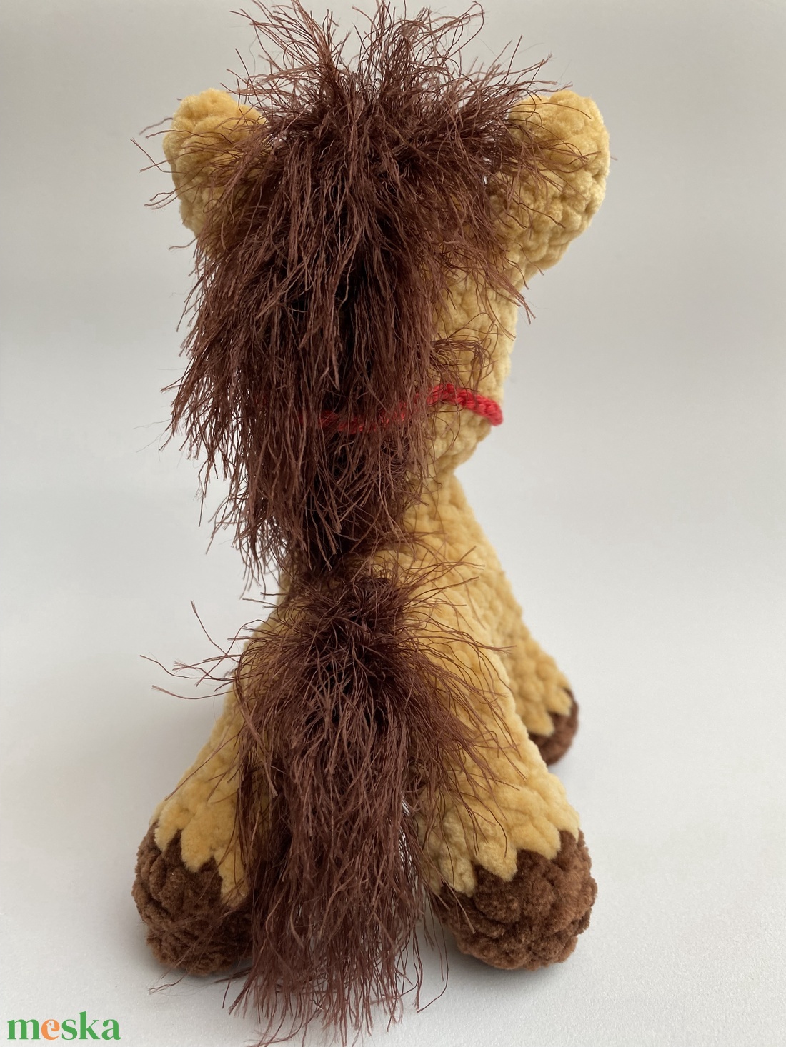 Horgolt ló, lovacska, paci selymes sörénnyel - játék & sport - plüssállat & játékfigura - ló - Meska.hu