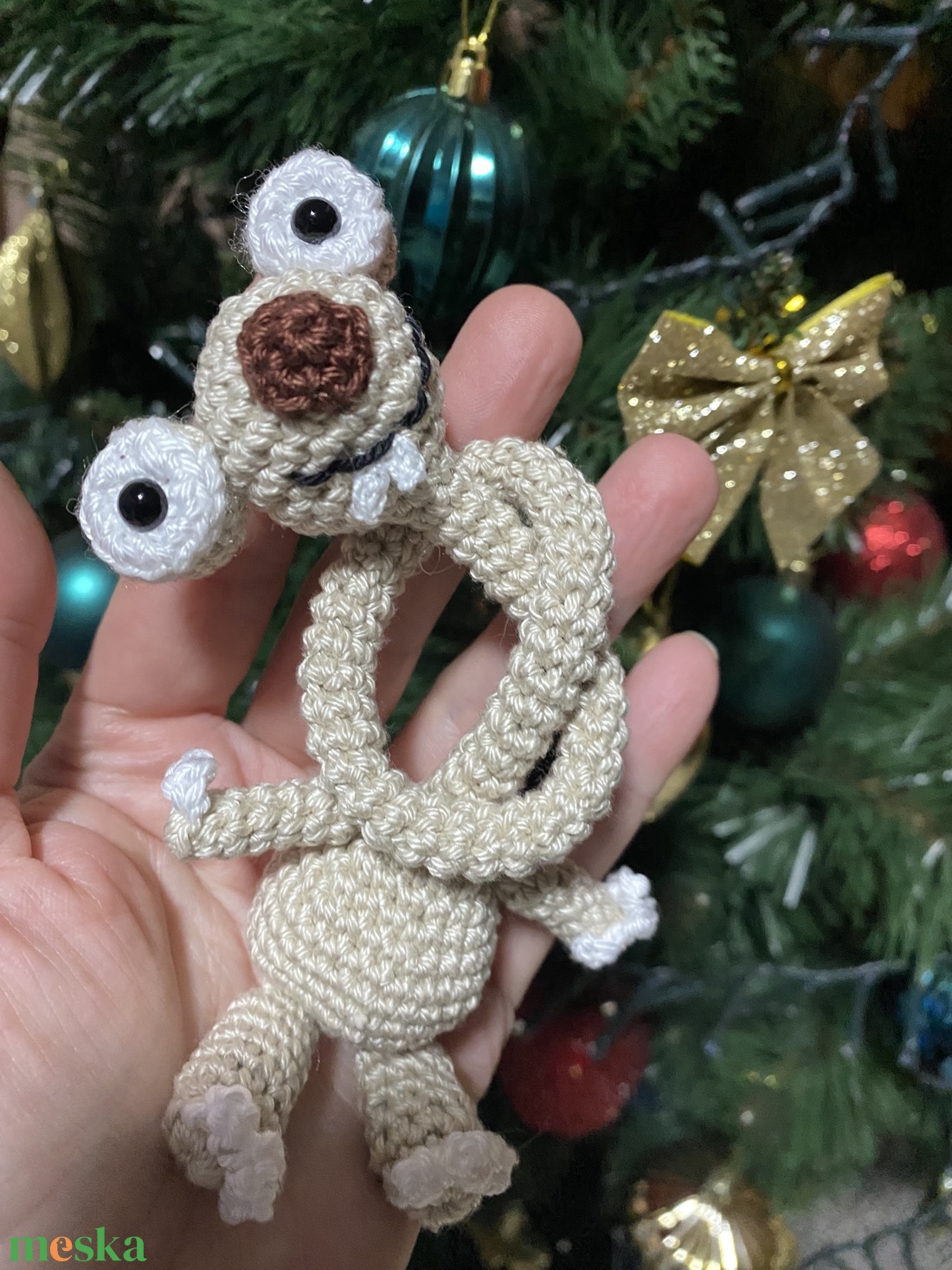 Horgolt lajhár a Jégkorszak meséből, Sid - játék & sport - plüssállat & játékfigura - plüss mesefigurák - Meska.hu