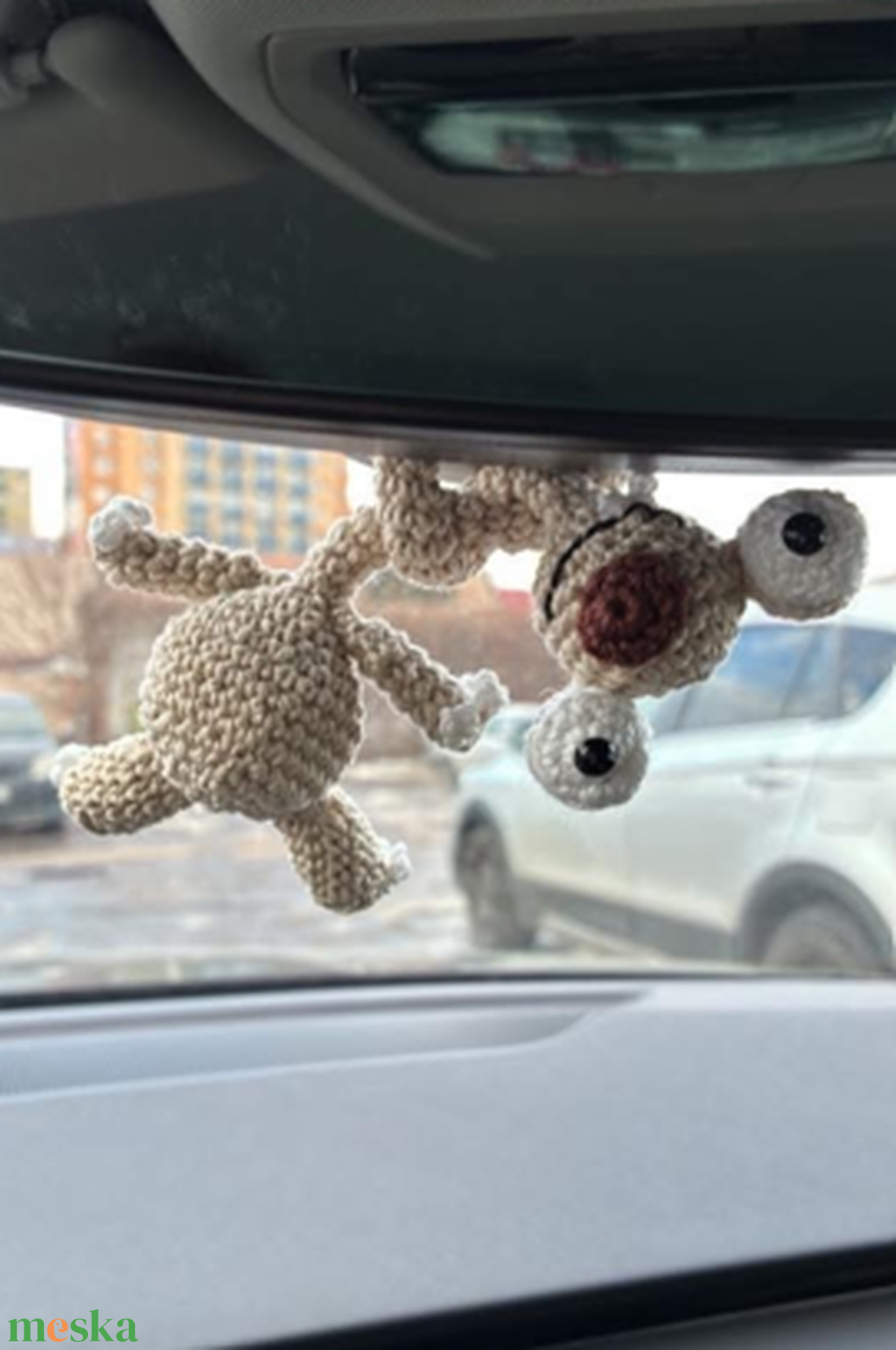 Horgolt lajhár a Jégkorszak meséből, Sid egy kis szívvel (vagy anélkül) - játék & sport - plüssállat & játékfigura - plüss mesefigurák - Meska.hu