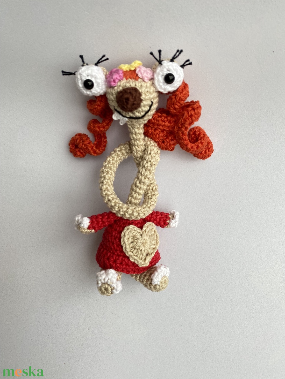 Horgolt Brooke � Sid barátnője egy kis szívvel (vagy anélkül) - játék & sport - plüssállat & játékfigura - plüss mesefigurák - Meska.hu