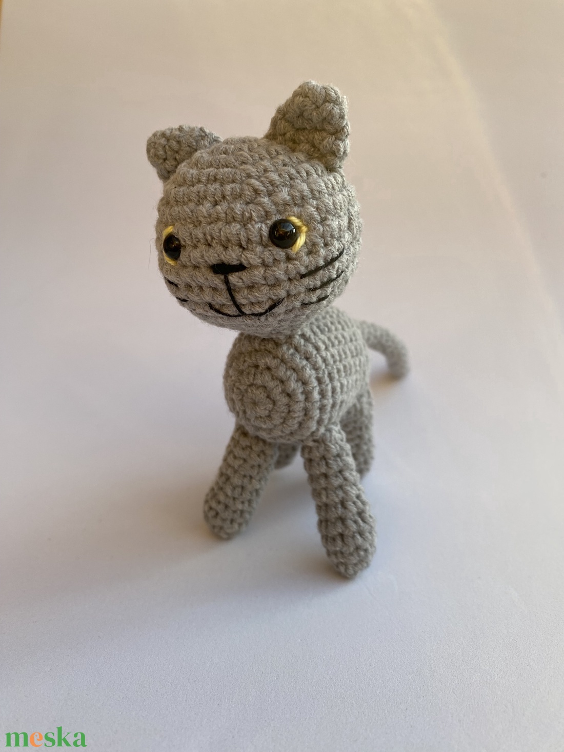 Hapci cica, horgolt - játék & sport - plüssállat & játékfigura - cica - Meska.hu