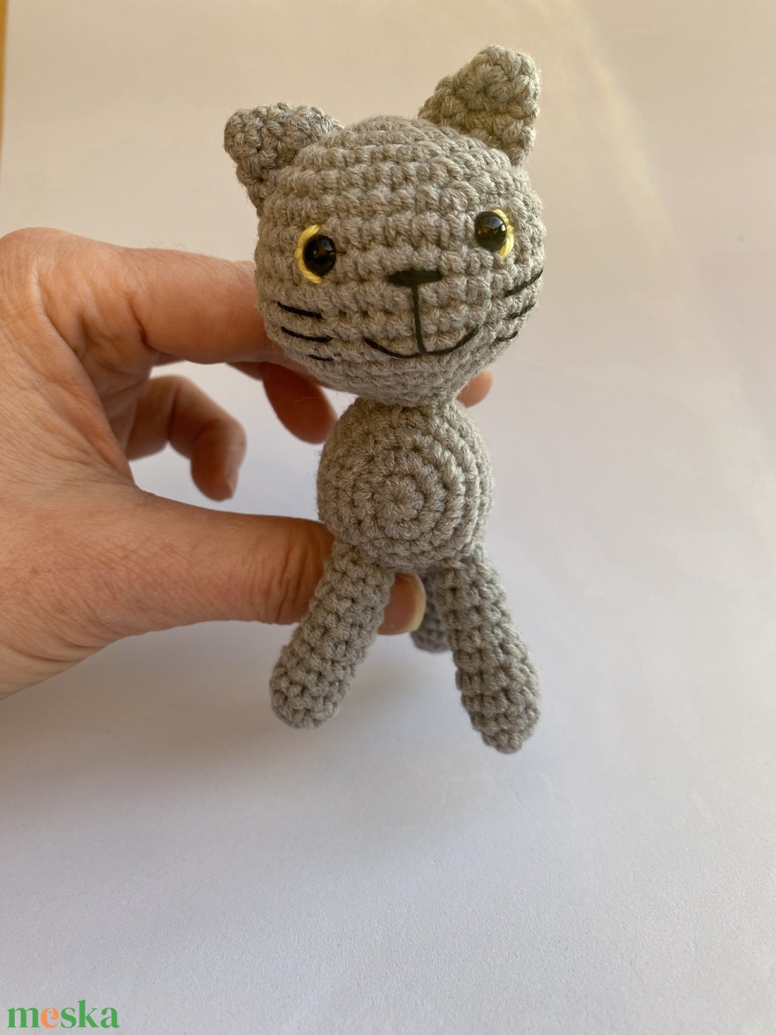 Hapci cica, horgolt - játék & sport - plüssállat & játékfigura - cica - Meska.hu