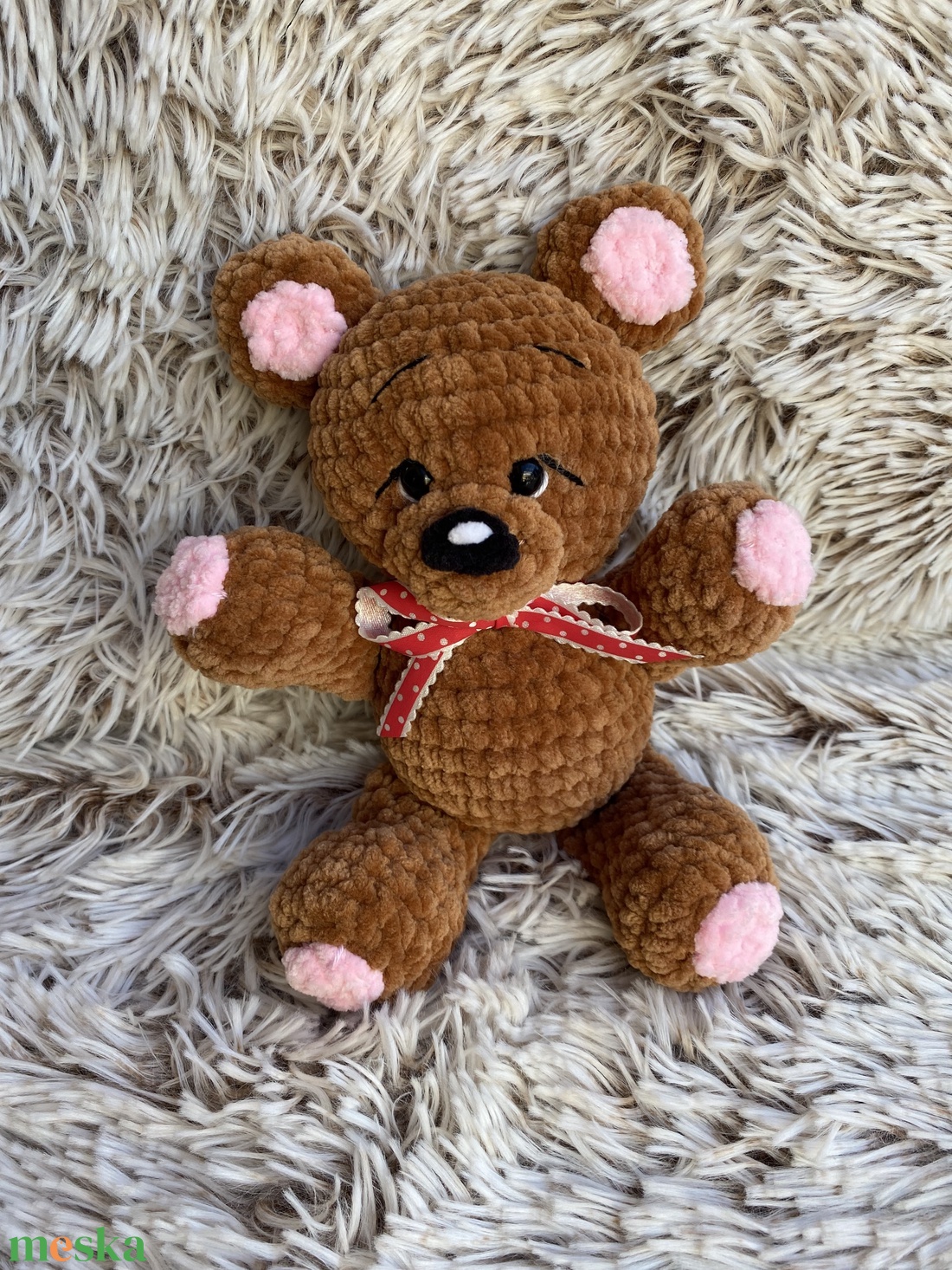 Kézzel horgolt maci � egyedi darab - játék & sport - plüssállat & játékfigura - maci - Meska.hu