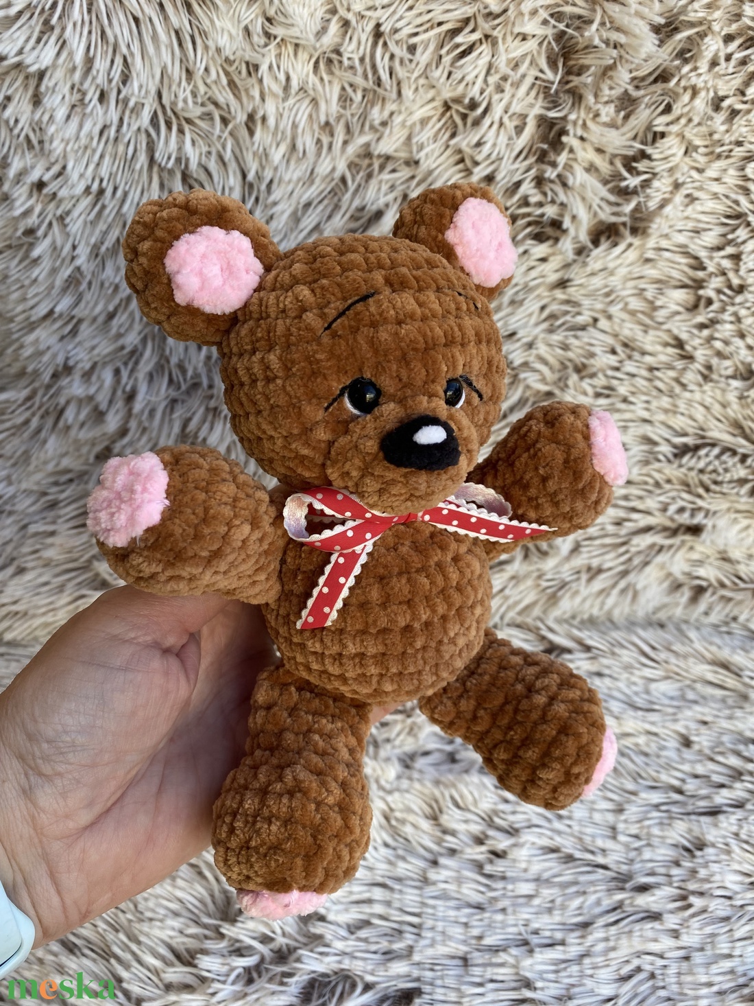 Kézzel horgolt maci � egyedi darab - játék & sport - plüssállat & játékfigura - maci - Meska.hu