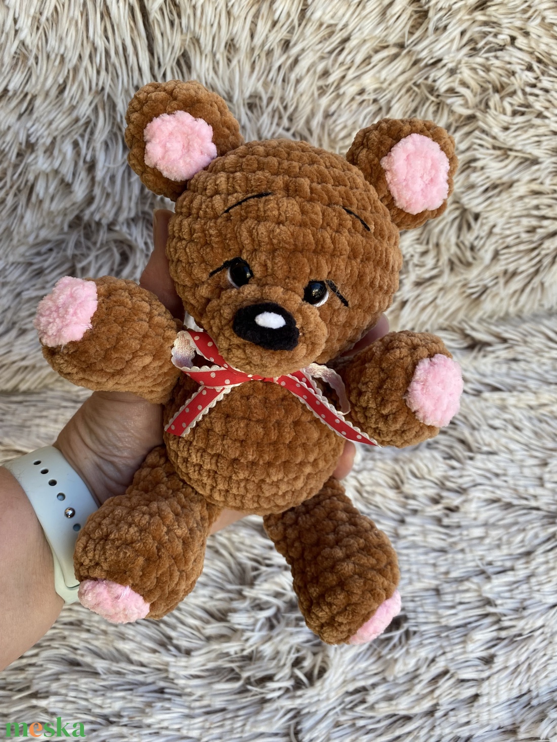 Kézzel horgolt maci � egyedi darab - játék & sport - plüssállat & játékfigura - maci - Meska.hu