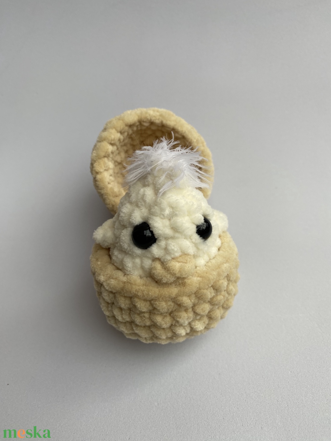 Húsvéti horgolt meglepetés, tyúkanyó, kiscsibe kivehető tojásban - játék & sport - plüssállat & játékfigura - más figura - Meska.hu