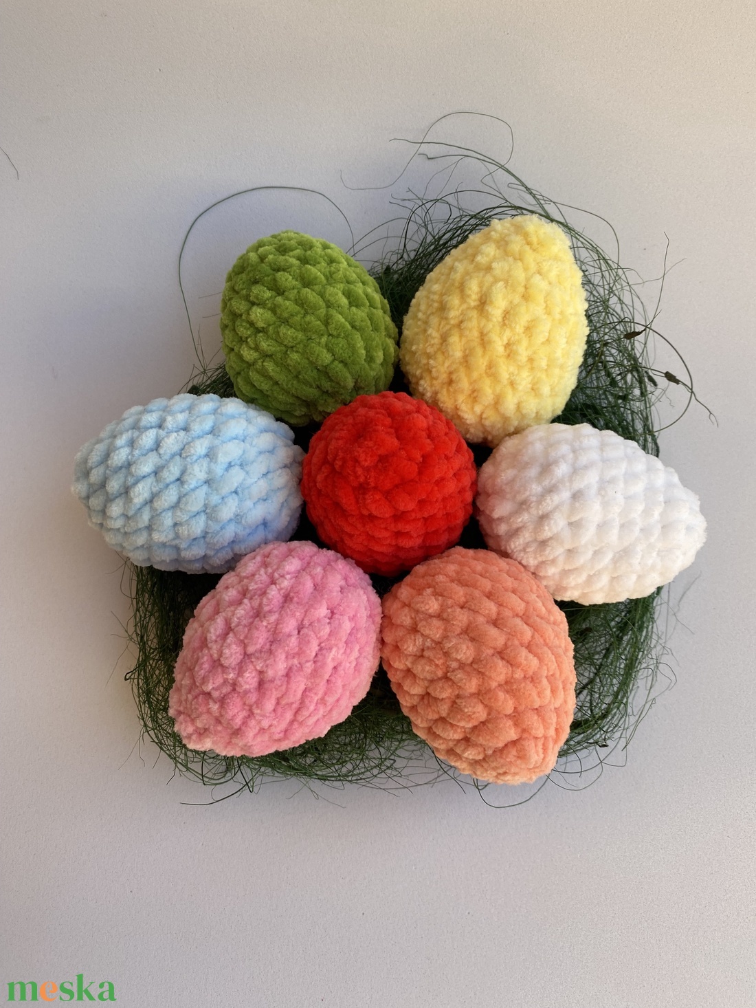 Húsvéti horgolt tojás (2 db) választható több színben - játék & sport - plüssállat & játékfigura - más figura - Meska.hu