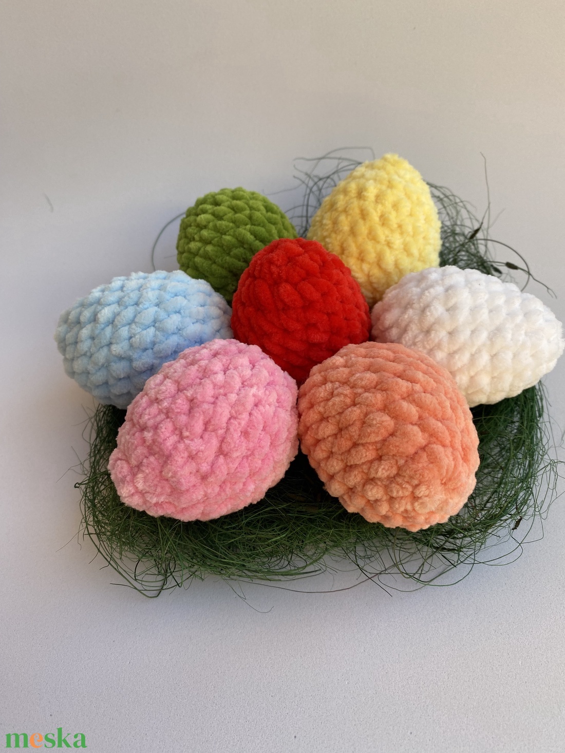 Húsvéti horgolt tojás (2 db) választható több színben - játék & sport - plüssállat & játékfigura - más figura - Meska.hu