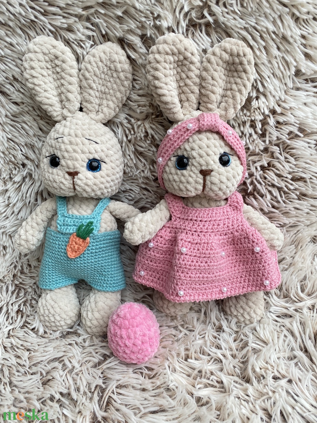 Panni vagy Misi nyuszi öltöztethető - játék & sport - plüssállat & játékfigura - nyuszi - Meska.hu