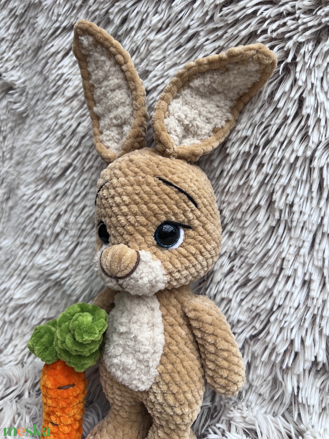 Plüss horgolt nyuszi - játék & sport - plüssállat & játékfigura - nyuszi - Meska.hu