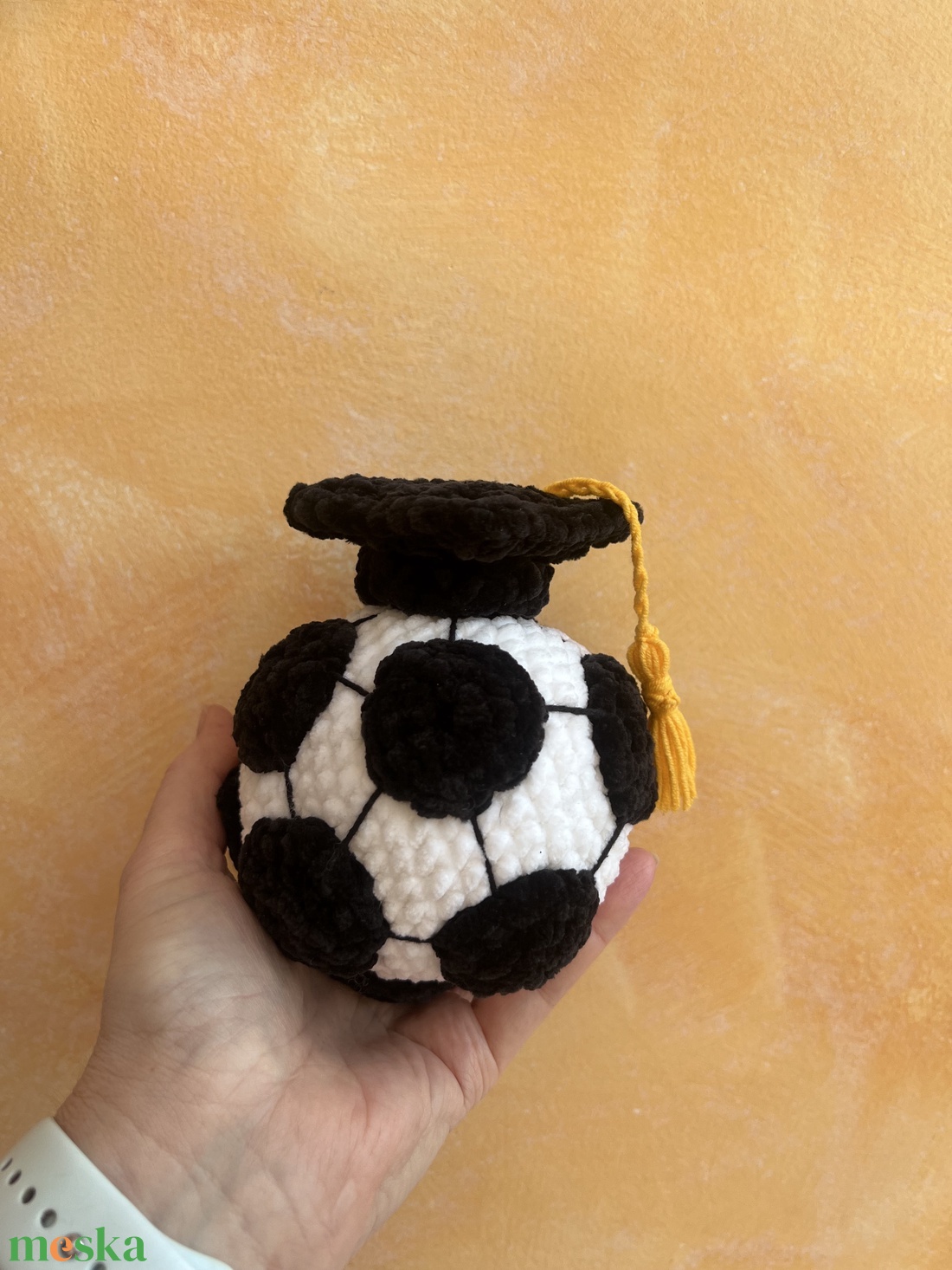 Focilabda diplomaosztó kalappal, csokordekorációnak - játék & sport - sport és kikapcsolódás - labdajátékok - Meska.hu