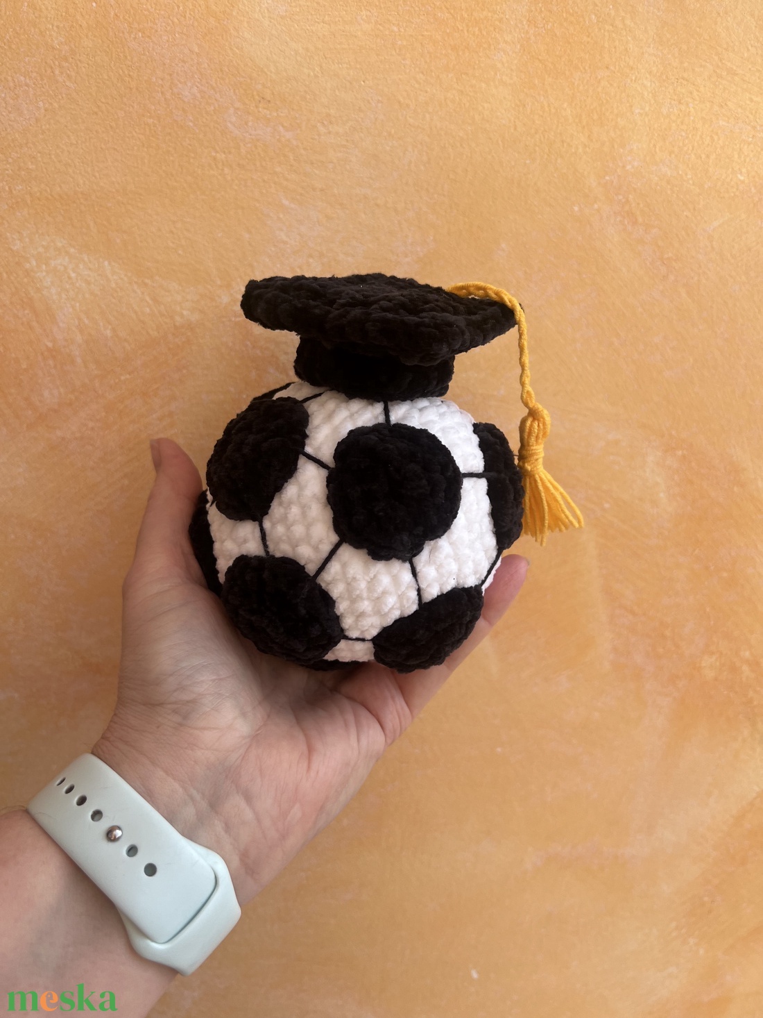 Focilabda diplomaosztó kalappal, csokordekorációnak - játék & sport - sport és kikapcsolódás - labdajátékok - Meska.hu