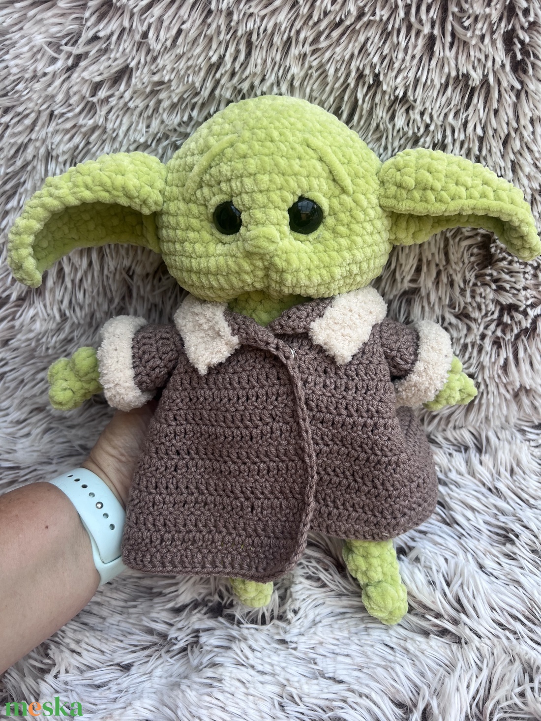 Horgolt Grogu - Baby Yoda Star Wars fanoknak - játék & sport - plüssállat & játékfigura - plüss mesefigurák - Meska.hu