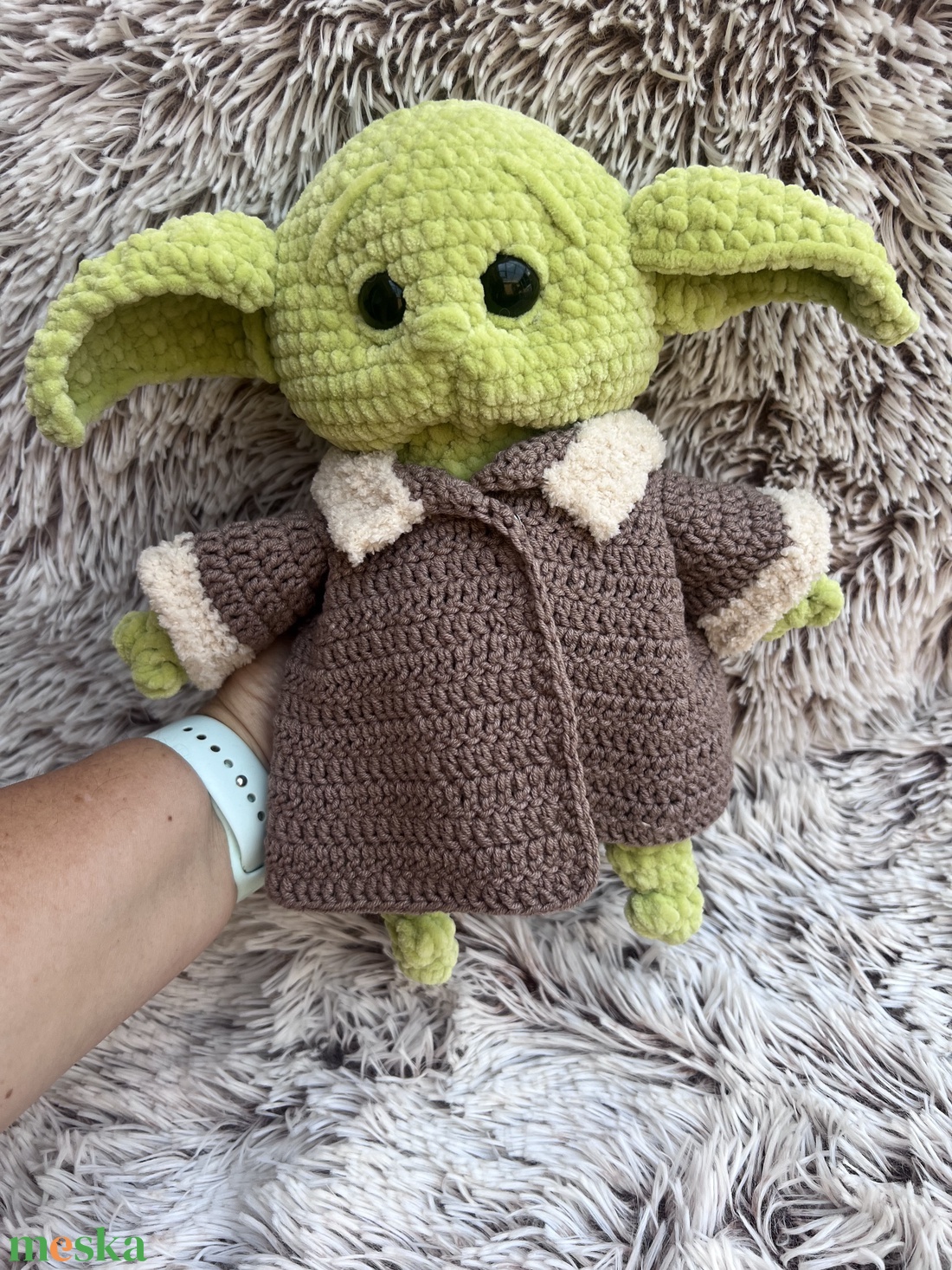 Horgolt Grogu - Baby Yoda Star Wars fanoknak - játék & sport - plüssállat & játékfigura - plüss mesefigurák - Meska.hu