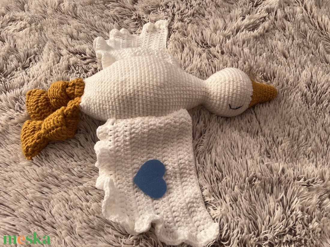 Névre szóló 57 cm-es óriás horgolt liba - játék & sport - plüssállat & játékfigura - más figura - Meska.hu