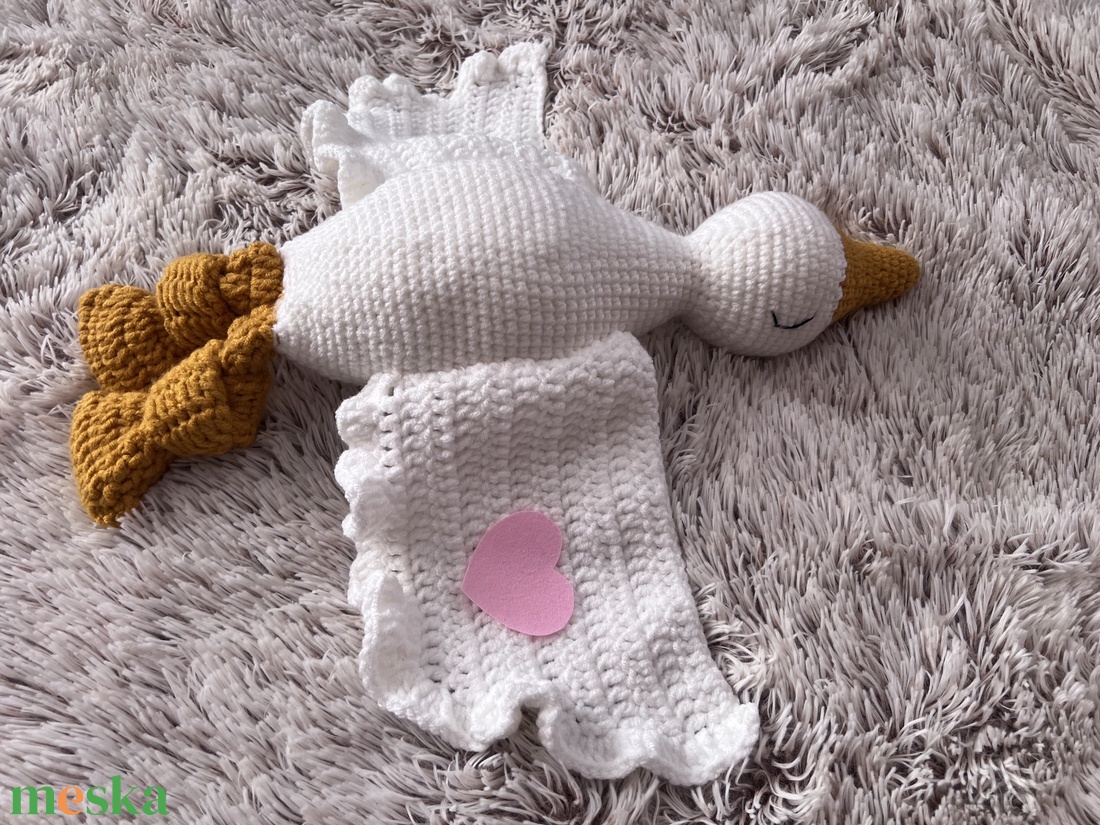 Névre szóló 57 cm-es óriás horgolt liba - játék & sport - plüssállat & játékfigura - más figura - Meska.hu
