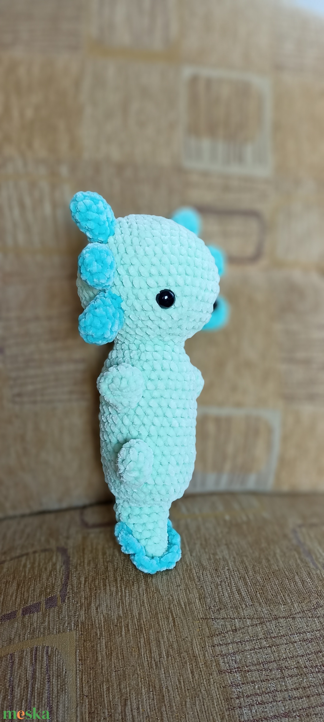 Horgolt axolotl - játék & sport - plüssállat & játékfigura - más figura - Meska.hu Horgolt axolotl - játék & sport - plüssállat & játékfigura - más figura - Meska.hu