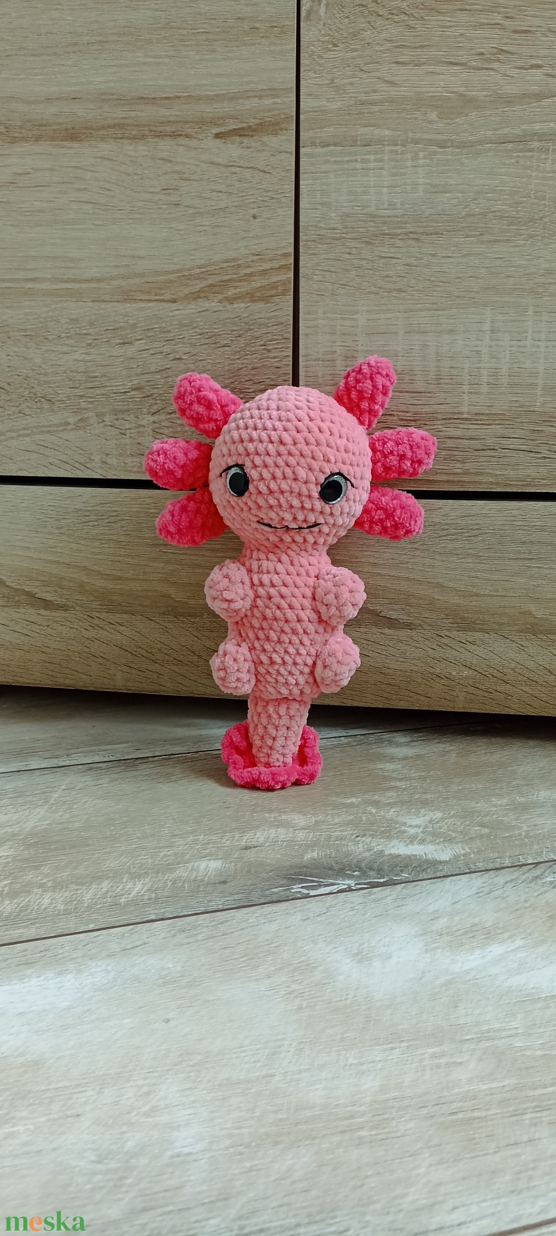Horgolt amigurumi axolotl - játék & sport - plüssállat & játékfigura - más figura - Meska.hu