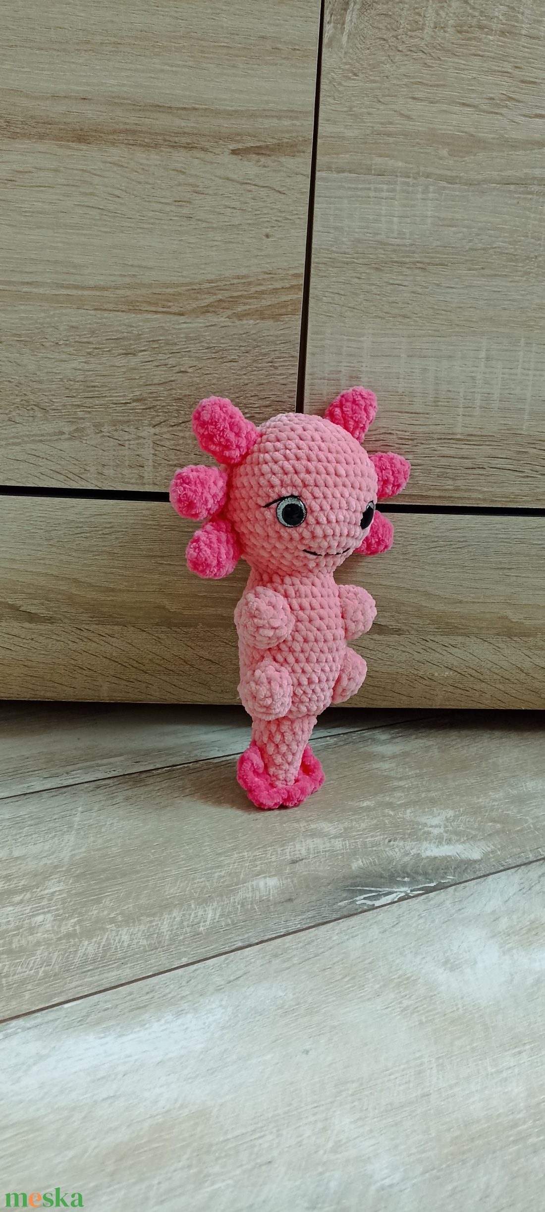 Horgolt amigurumi axolotl - játék & sport - plüssállat & játékfigura - más figura - Meska.hu