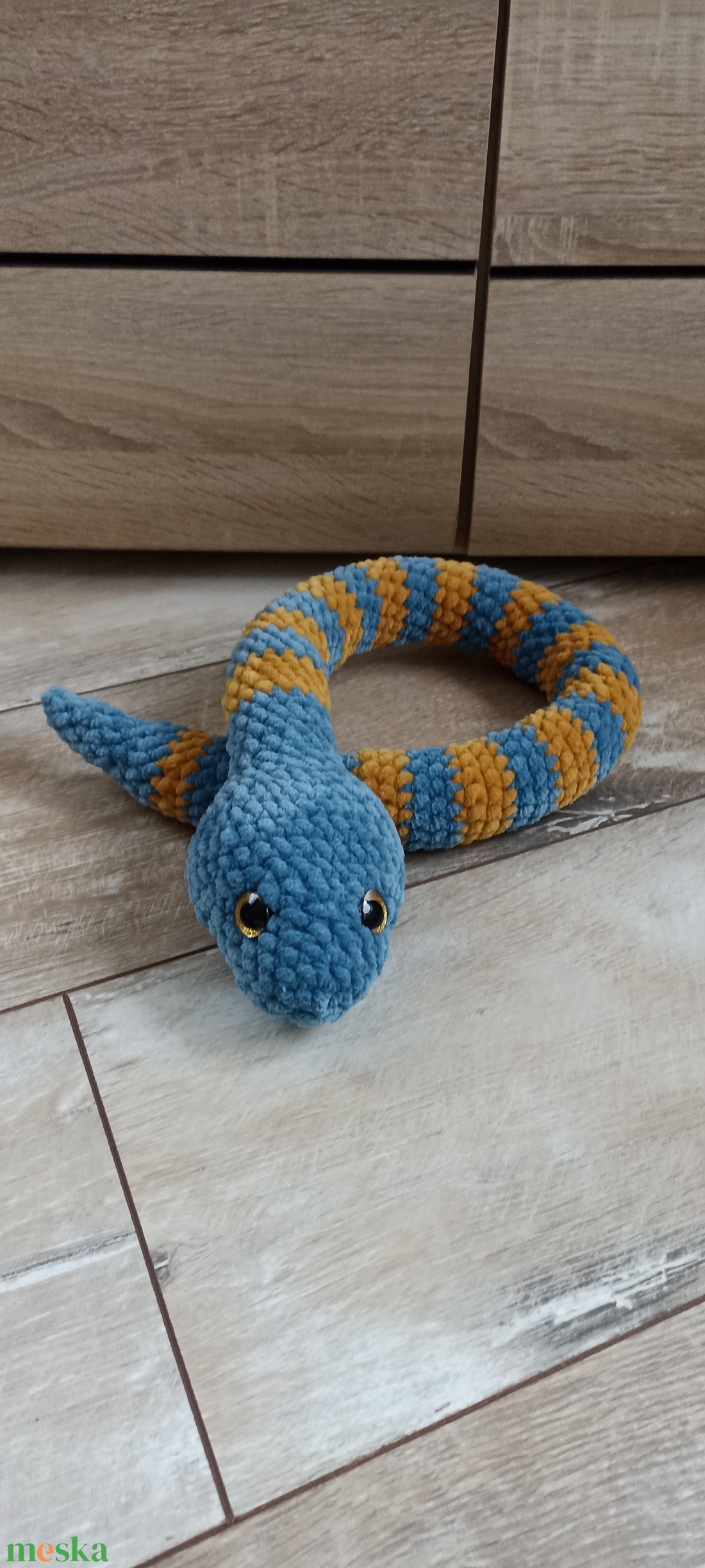 Horgolt amigurumi kígyó - játék & sport - plüssállat & játékfigura - más figura - Meska.hu