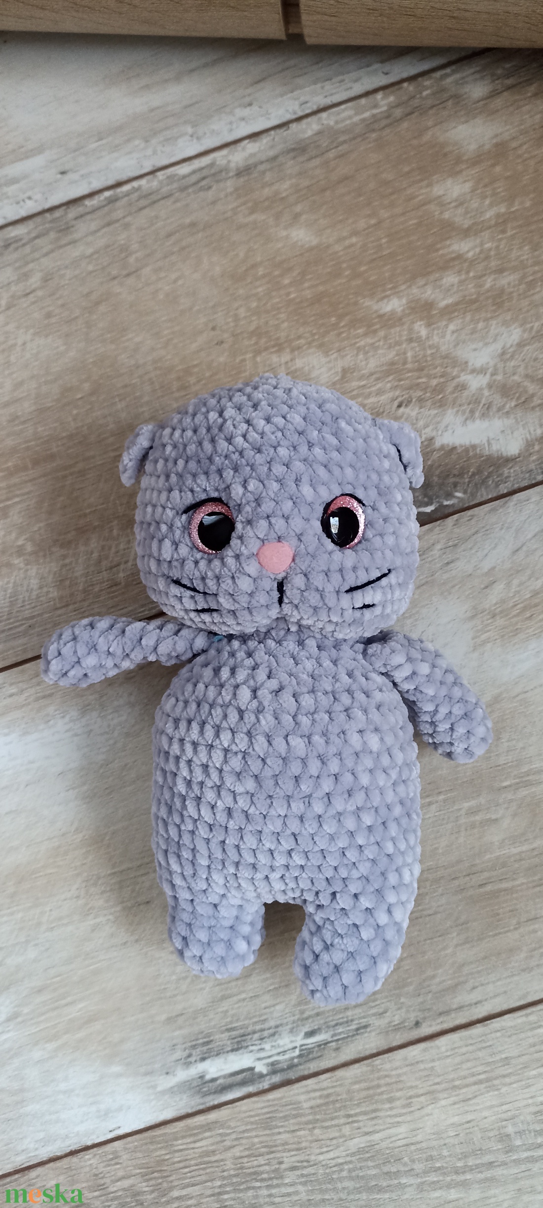 Horgolt amigurumi cica - játék & sport - plüssállat & játékfigura - cica - Meska.hu