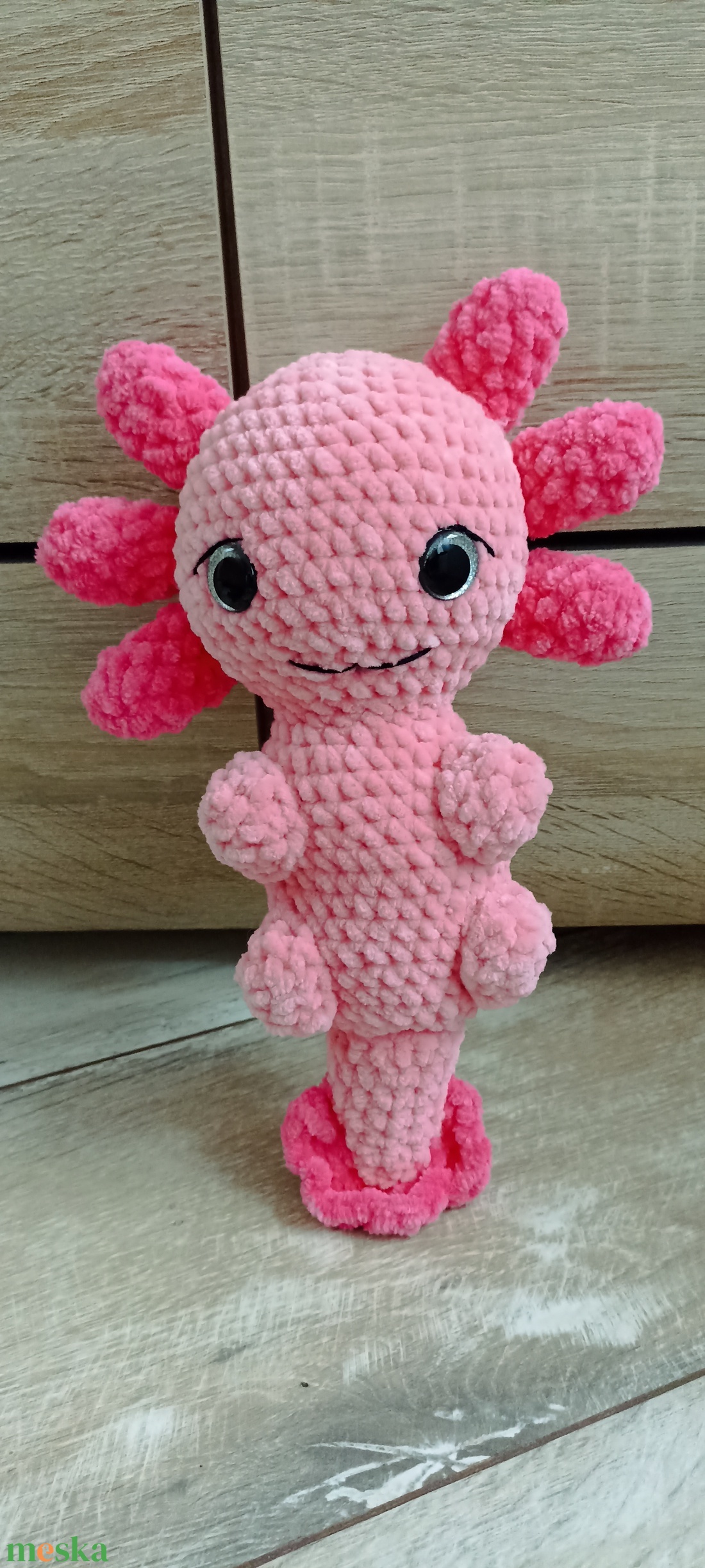 Horgolt amigurumi axolotl - játék & sport - plüssállat & játékfigura - más figura - Meska.hu