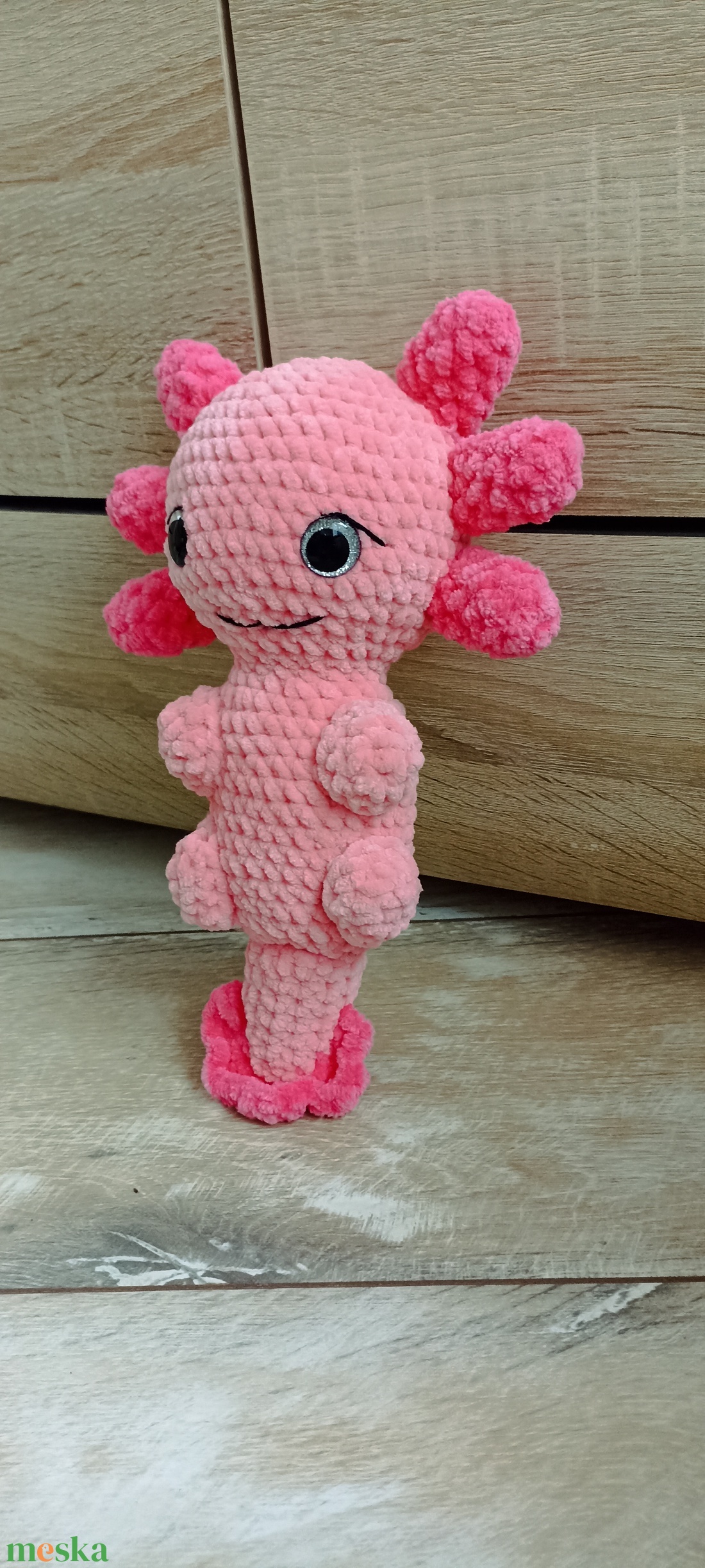 Horgolt amigurumi axolotl - játék & sport - plüssállat & játékfigura - más figura - Meska.hu