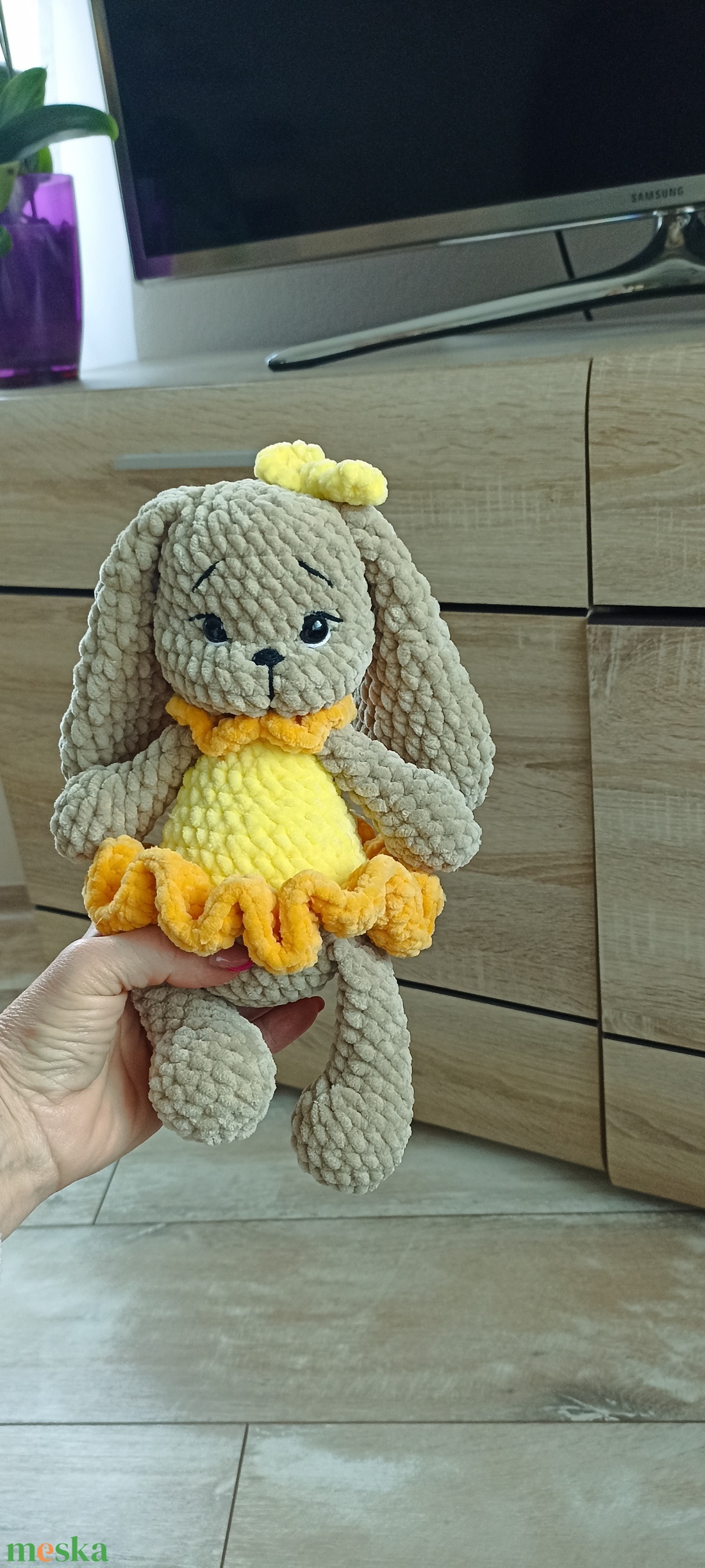 Horgolt amigurumi balerina nyuszi  - játék & sport - plüssállat & játékfigura - nyuszi - Meska.hu