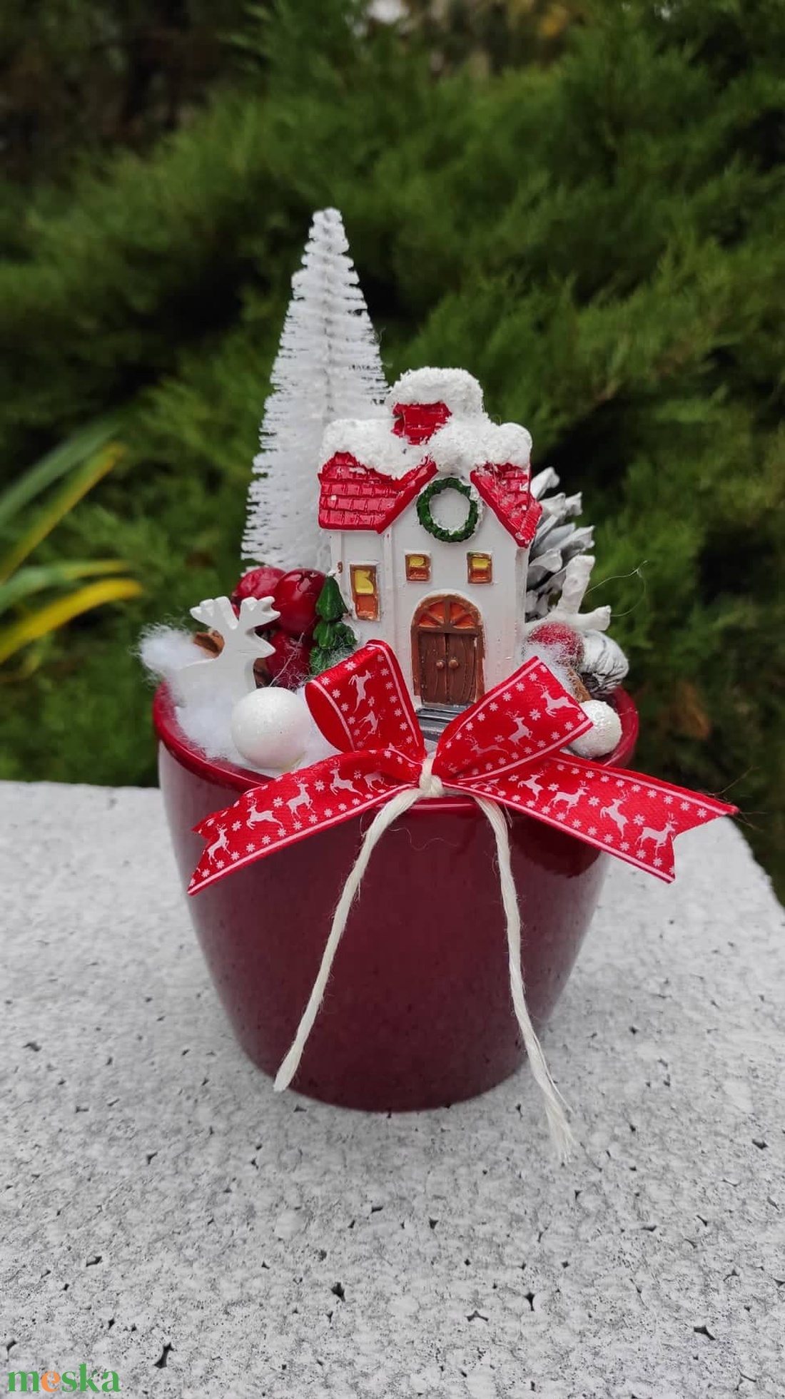 Karácsonyi asztaldísz, adventi koszorú - karácsony - adventi díszek - adventi koszorú - Meska.hu