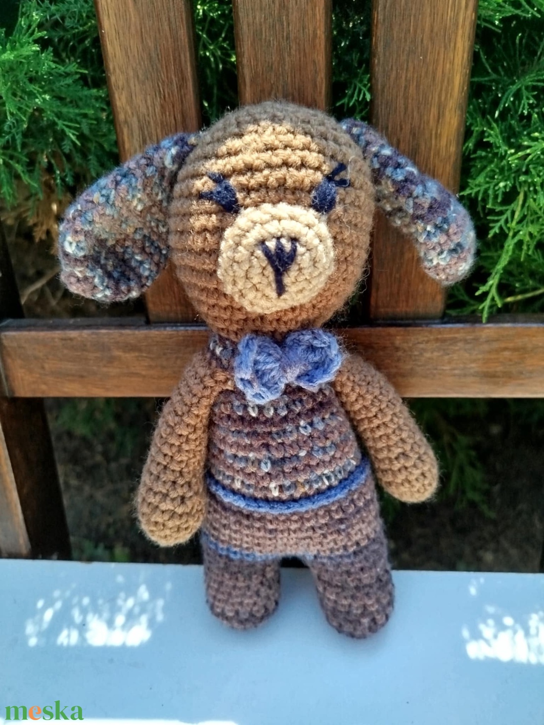 Amigurumi kutya, amigurumi kutyus, amigurumi figura, amigurumi állatka - otthon & életmód - dekoráció - asztal és polc dekoráció - asztaldísz - Meska.hu