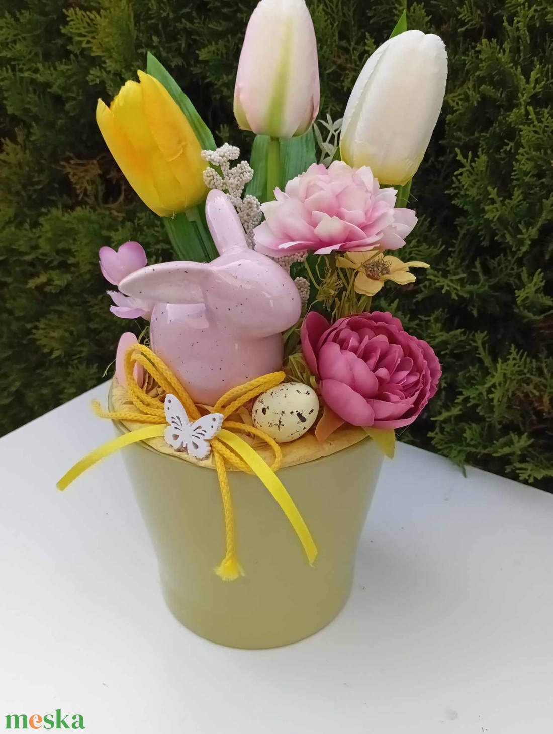 Húsvétii asztaldísz - otthon & életmód - dekoráció - asztal és polc dekoráció - asztaldísz - Meska.hu