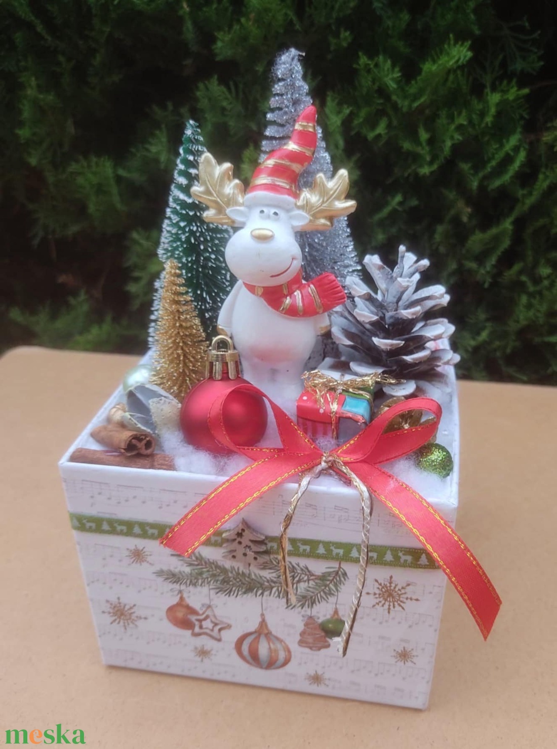 Karácsonyi asztaldísz - otthon & életmód - dekoráció - asztal és polc dekoráció - asztaldísz - Meska.hu