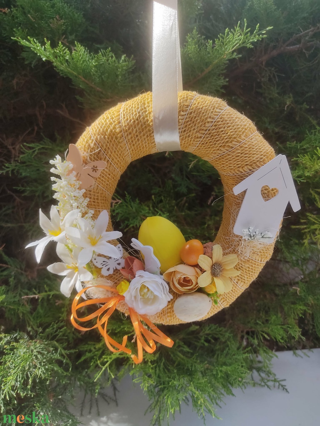 Húsvétii asztaldísz, ajtókopogtató - otthon & életmód - dekoráció - asztal és polc dekoráció - asztaldísz - Meska.hu