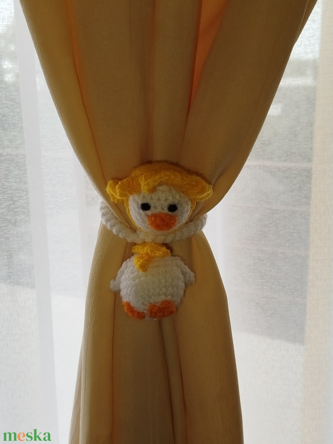 Amigurumi kacsa - otthon & életmód - dekoráció - asztal és polc dekoráció - asztaldísz - Meska.hu