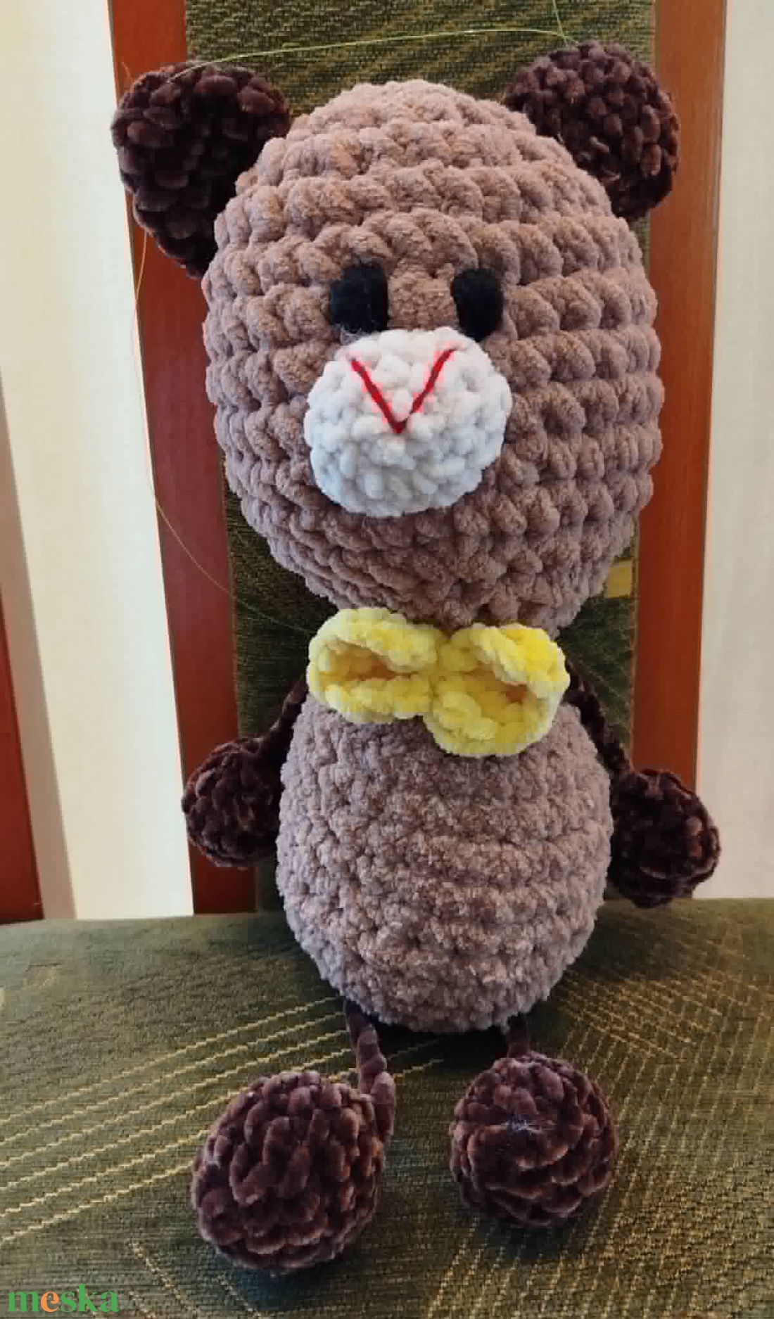Amigurumi maci - otthon & életmód - dekoráció - asztal és polc dekoráció - asztaldísz - Meska.hu