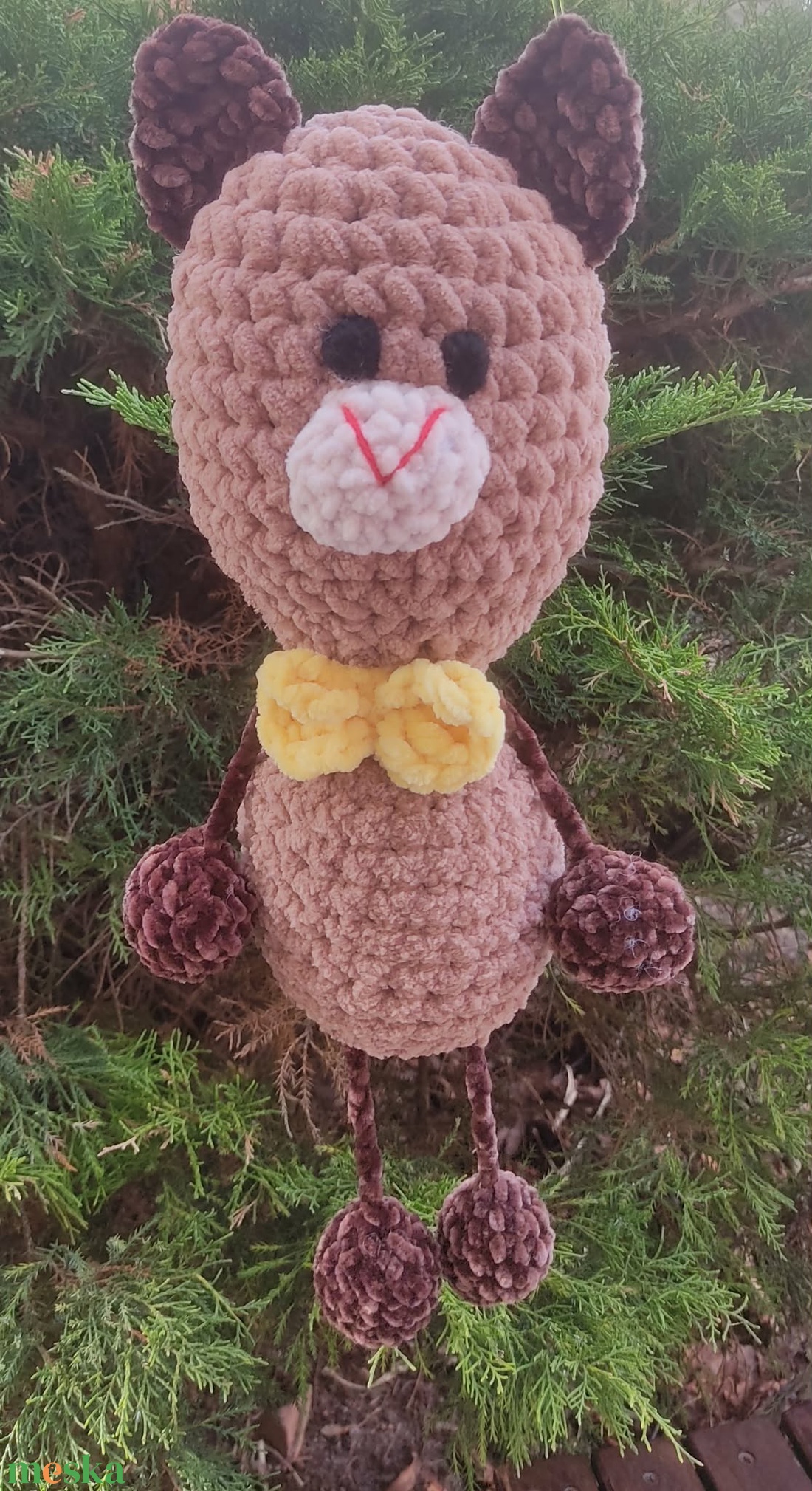 Amigurumi maci - otthon & életmód - dekoráció - asztal és polc dekoráció - asztaldísz - Meska.hu