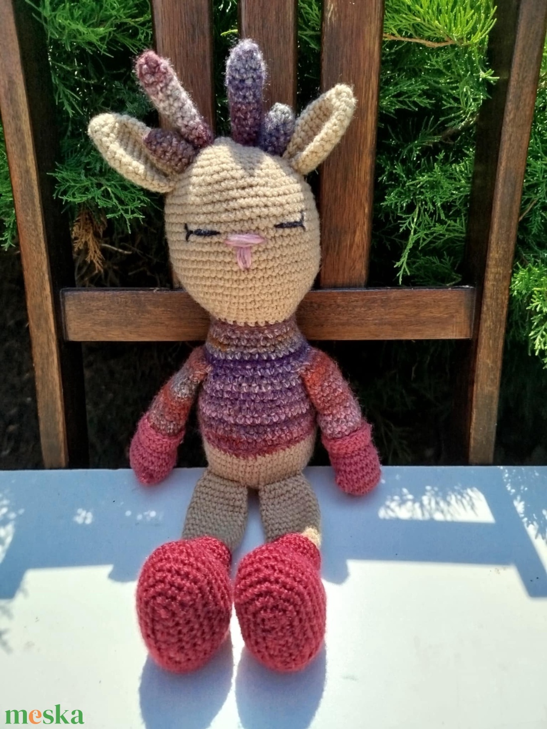  Amigurumi szarvas, karácsonyi asztaldísz - otthon & életmód - dekoráció - dísztárgy - Meska.hu