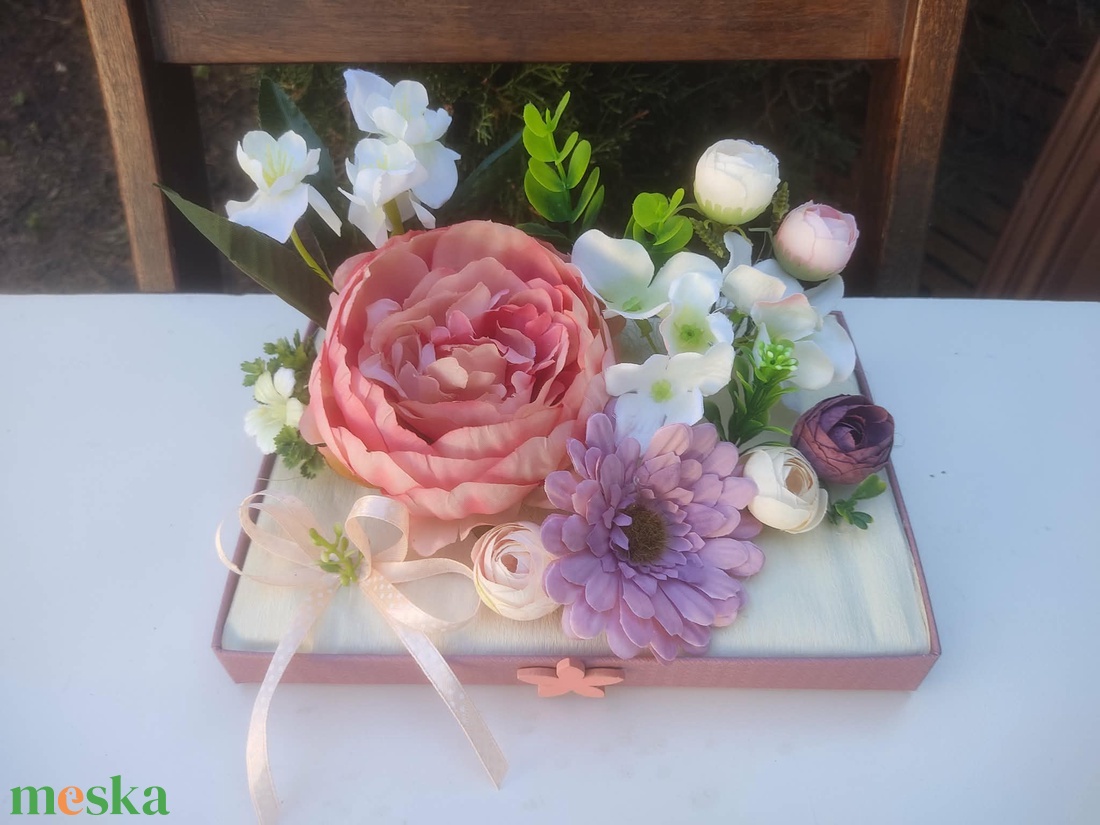 Asztaldísz, nyári gerbera - otthon & életmód - dekoráció - dísztárgy - Meska.hu