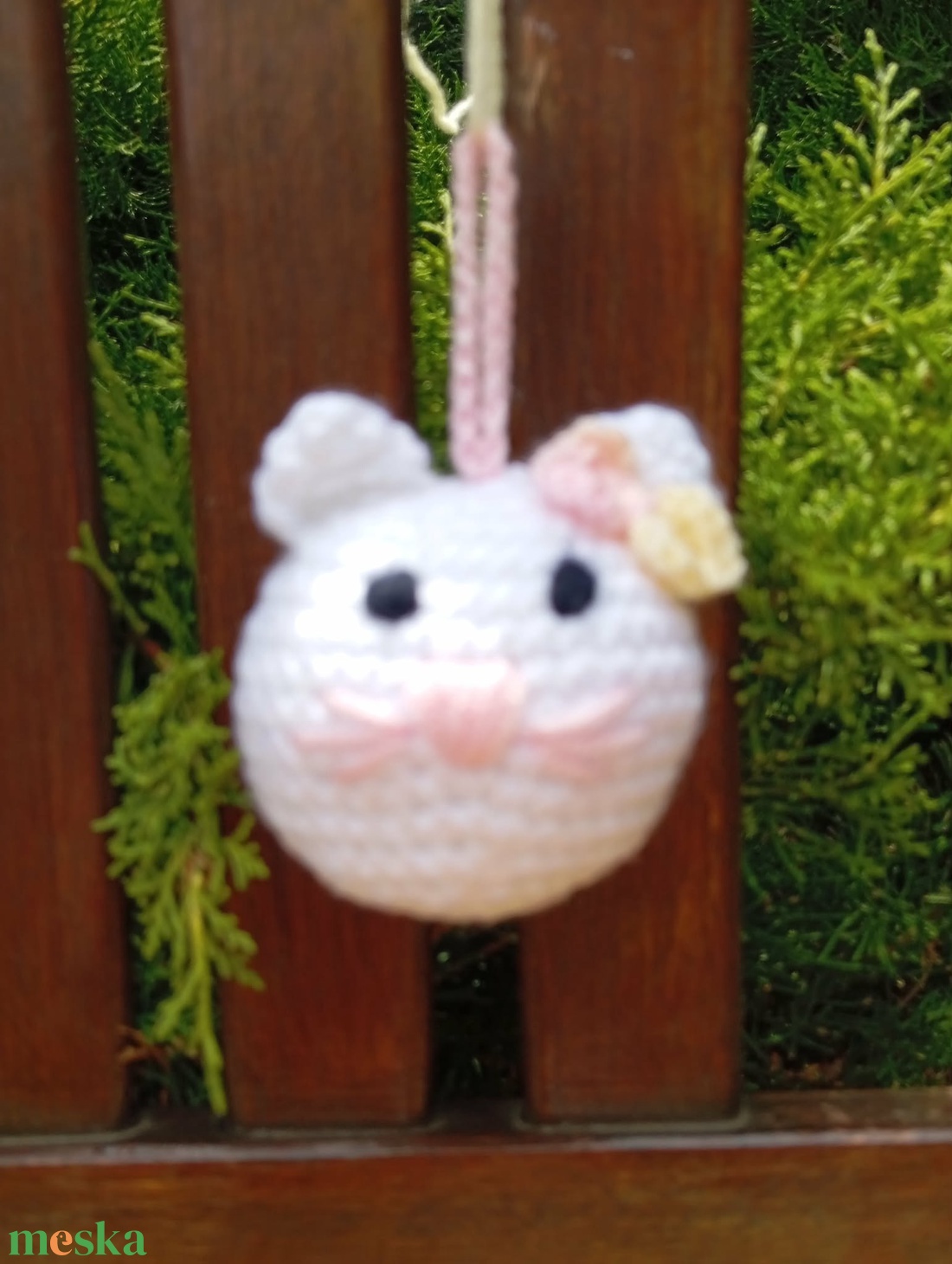  Amigurumi Kitty fejecske - otthon & életmód - dekoráció - dísztárgy - Meska.hu