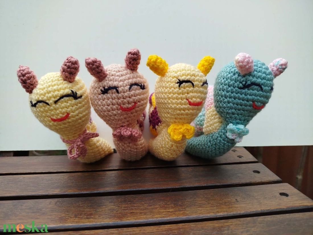  Amigurumi csigabiga - otthon & életmód - dekoráció - dísztárgy - Meska.hu