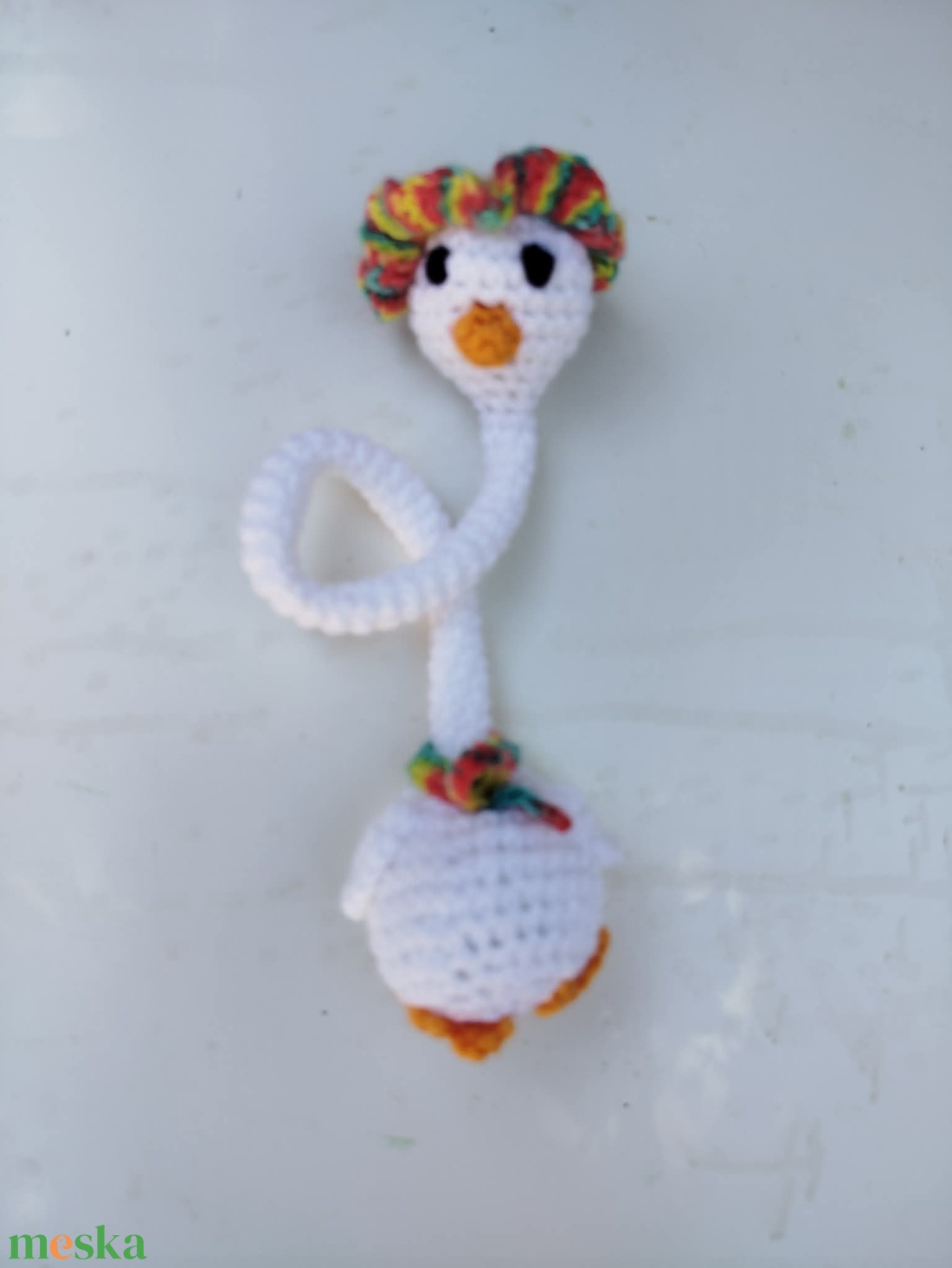  Amigurumi  hosszúnyakú kacsa - otthon & életmód - dekoráció - dísztárgy - Meska.hu