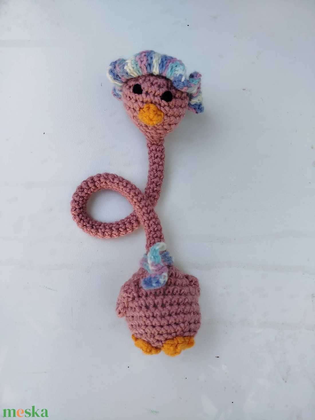  Amigurumi  hosszúnyakú kacsa - otthon & életmód - dekoráció - dísztárgy - Meska.hu