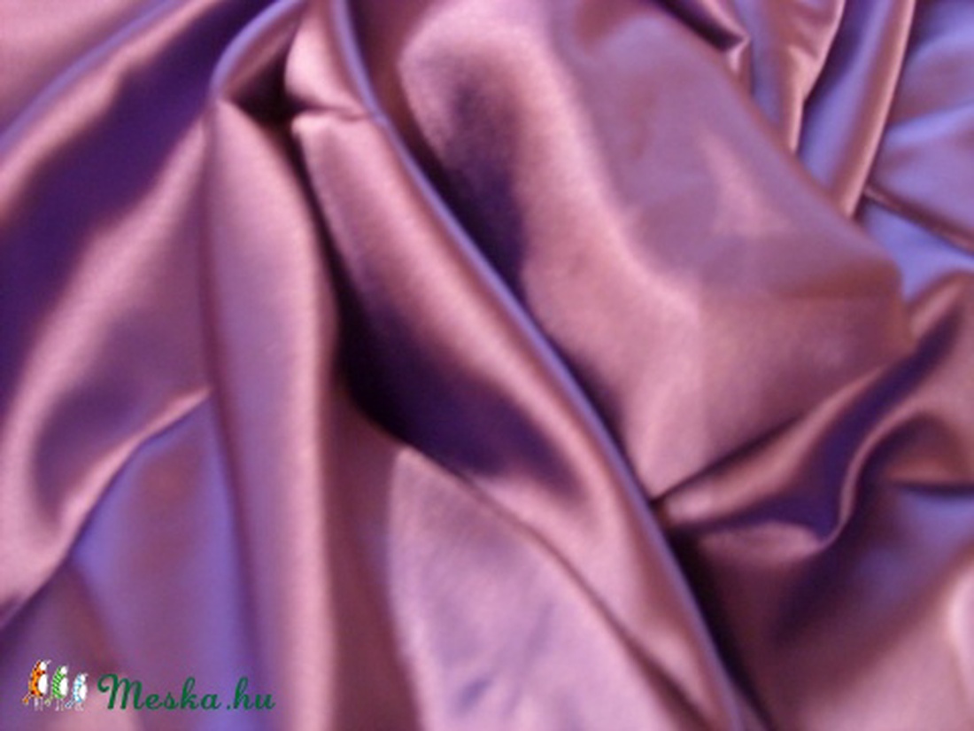 Akciós csodás orgona lila stretch szatén 150 cm 1.290.-Ft - kellékek & szerszámok - méteráru - selyem - Meska.hu