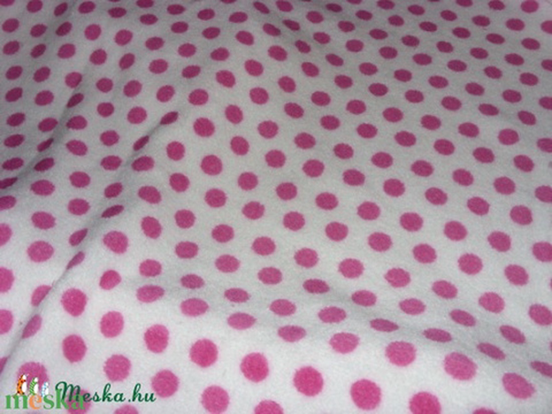 Finom pihe-puha meleg bébi-soft pöttyös 160 cm széles 1.990.- - kellékek & szerszámok - méteráru - bársony - Meska.hu