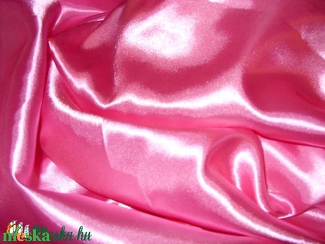 Ciklámen és bébi  rózsaszín és nagyon pink szatén 150 cm 990.-Ft - kellékek & szerszámok - méteráru - selyem - Meska.hu